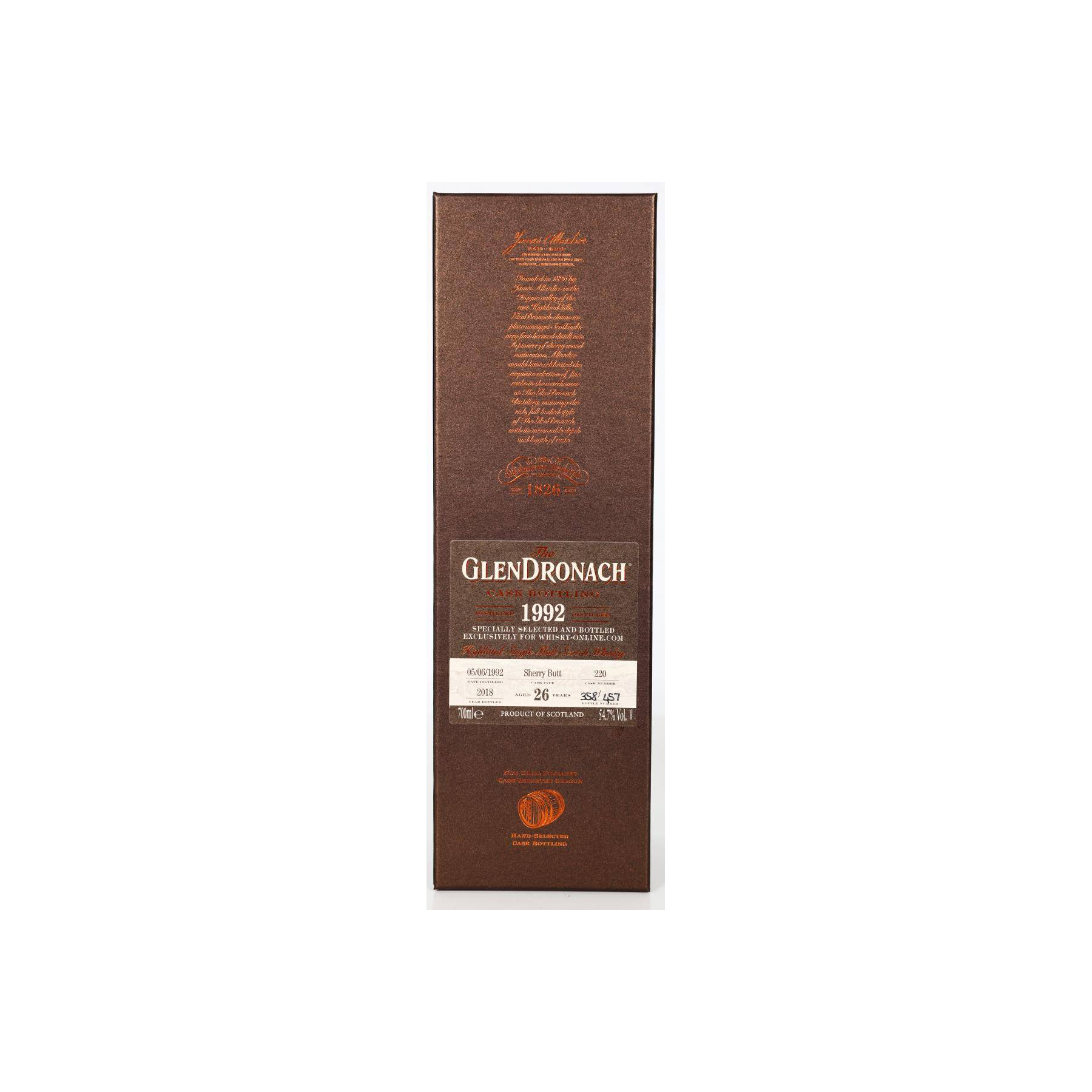 GlenDronach 1992 26 Years Single Malt Whisky 2