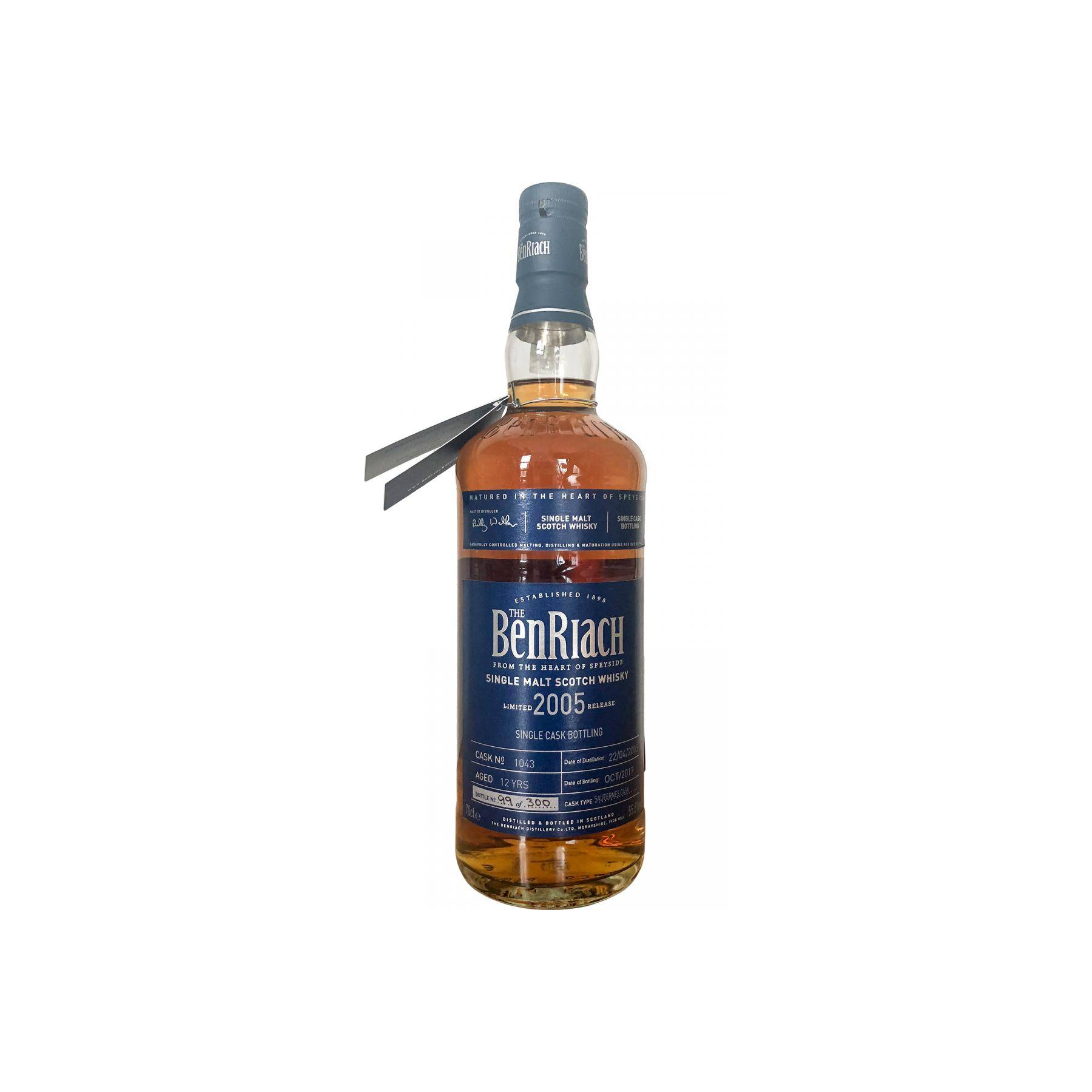 BenRiach Individual Cask Bottling 2005 12 Years Single Malt Whisky