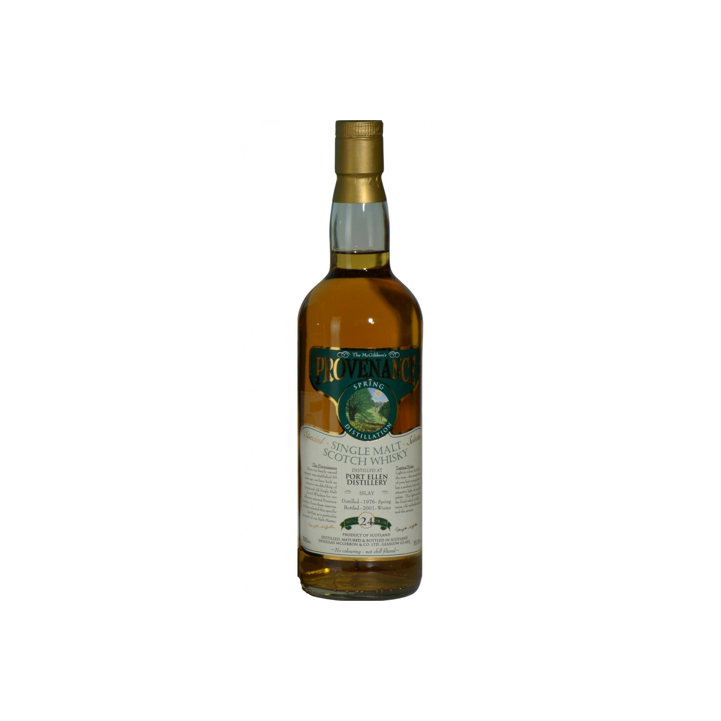 Port Ellen McGibbon's Provenance 1976 24 Years Single Malt Whisky