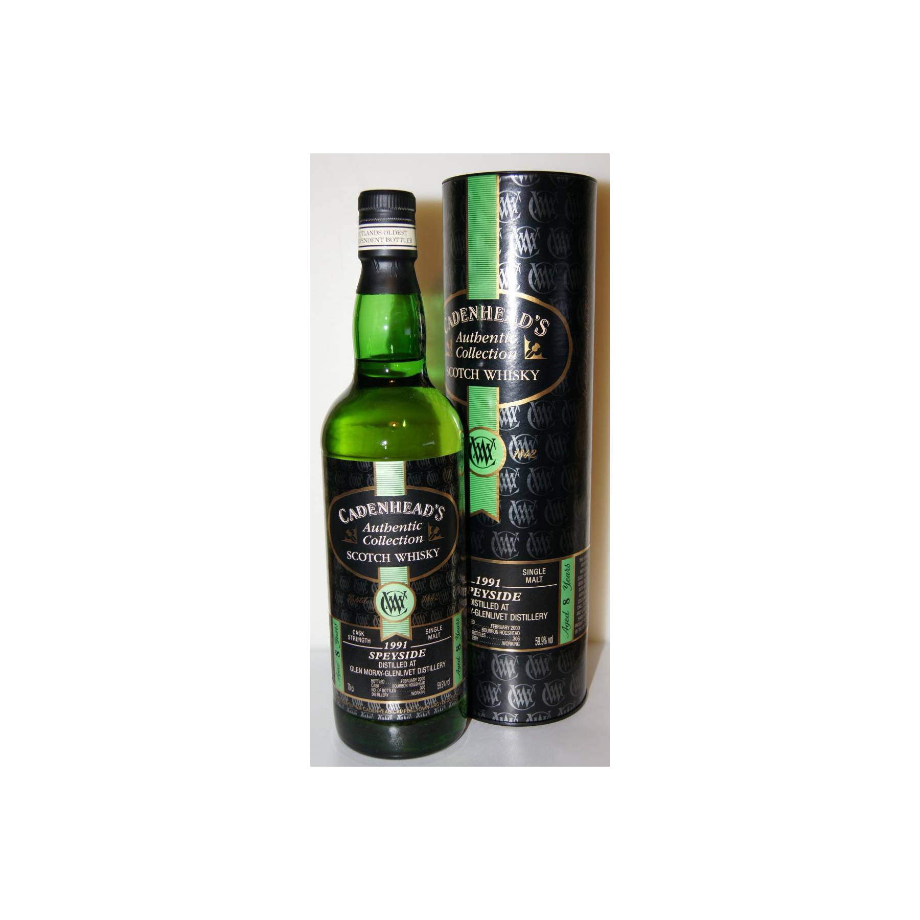 Glen Moray Authentic Collection 1991 8 Years Single Malt Whisky 2