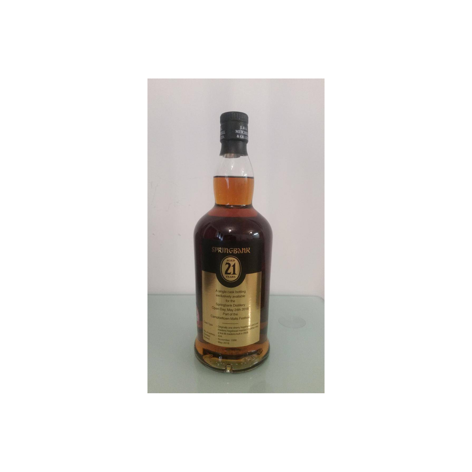 Springbank 1996 21 Years Single Malt Whisky 3