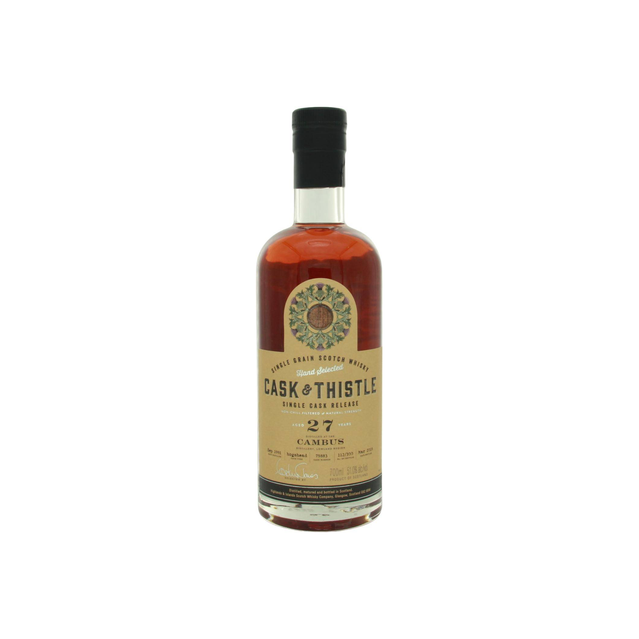 Cambus 1991 27 Years Single Grain Whisky