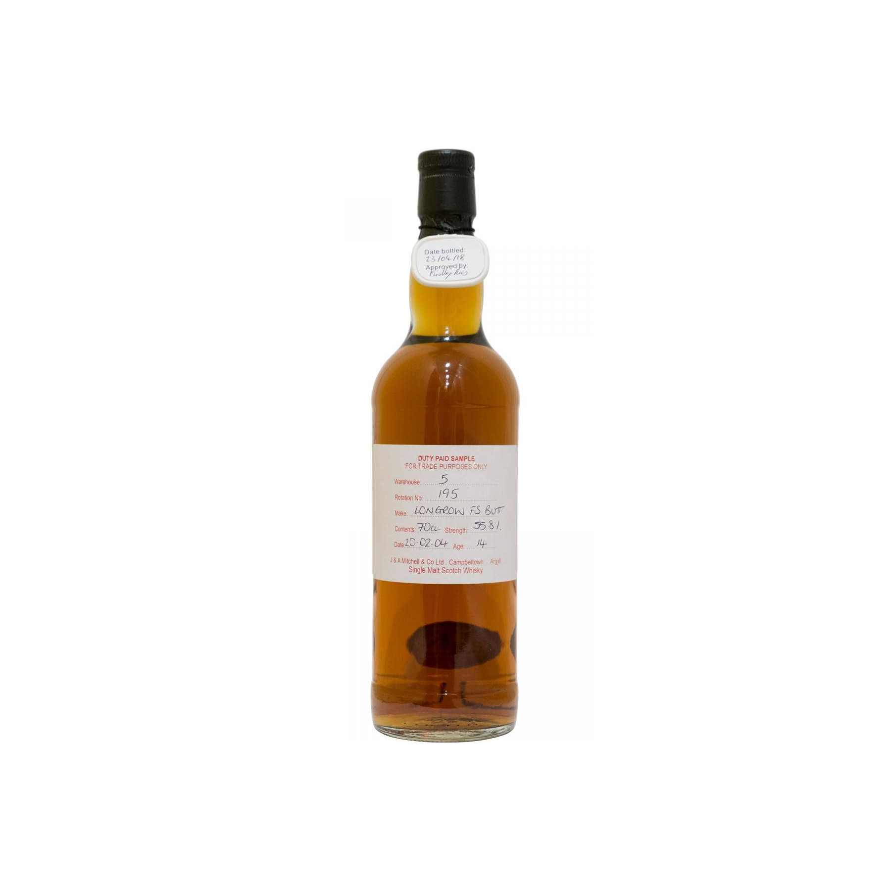 Longrow Duty Paid Sample - For Trade Purposes Only 2004 14 Years Single Malt Whisky