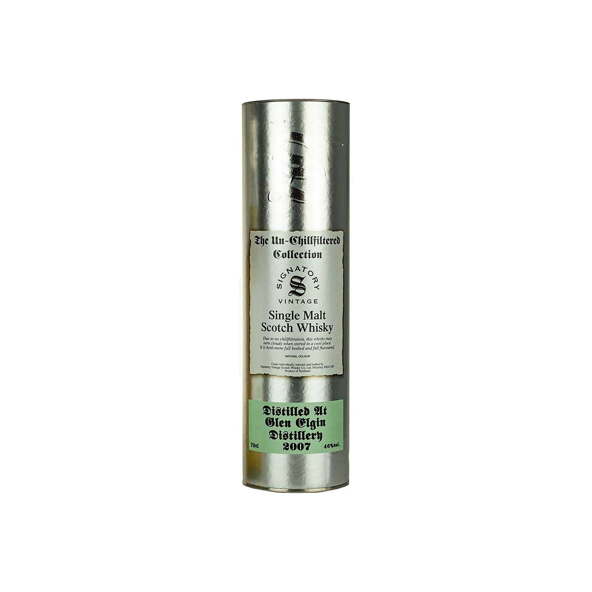 Glen Elgin The Un-Chillfiltered Collection 2007 12 Years Single Malt Whisky 2