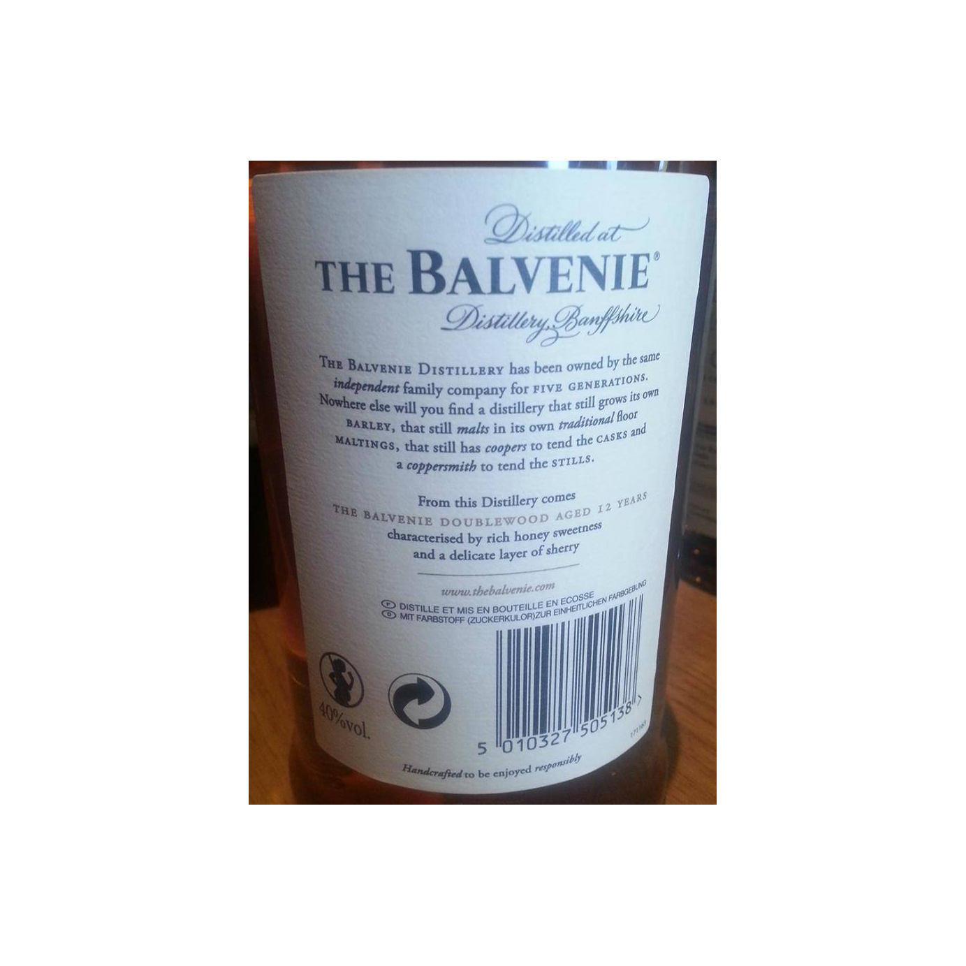 The Balvenie 12 Years Single Malt Whisky 2