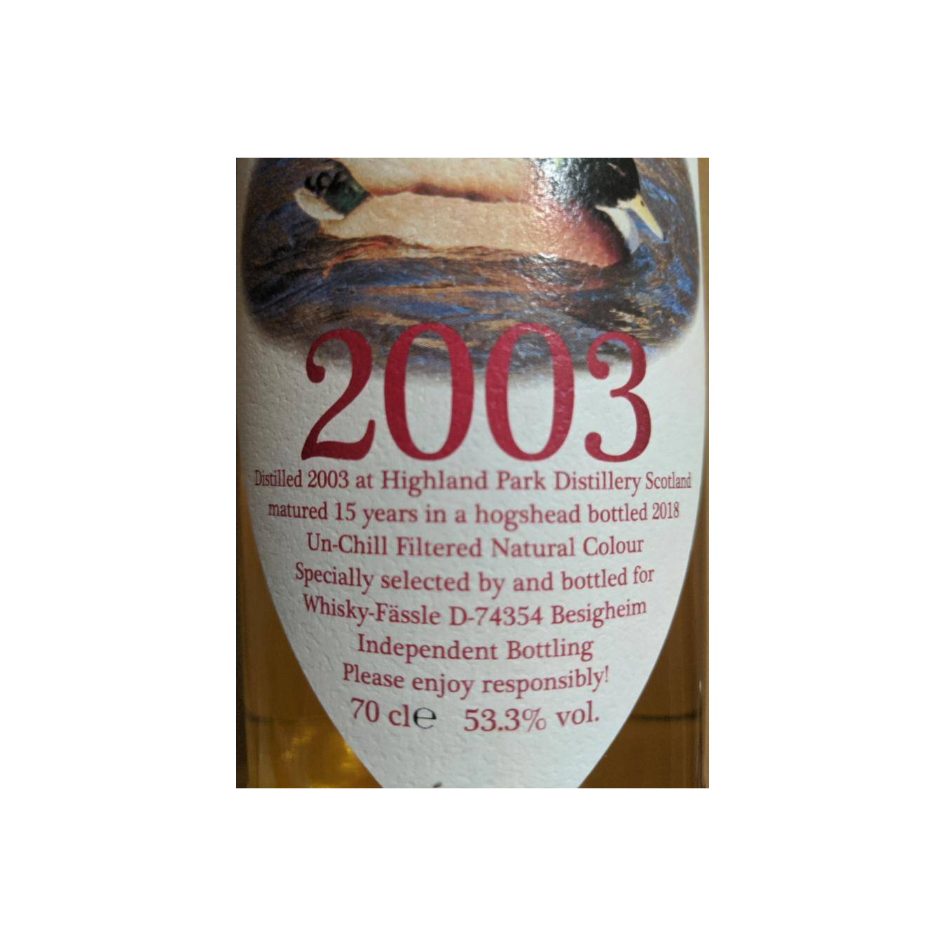 Highland Park Limited Edition 2003 15 Years Single Malt Whisky 2