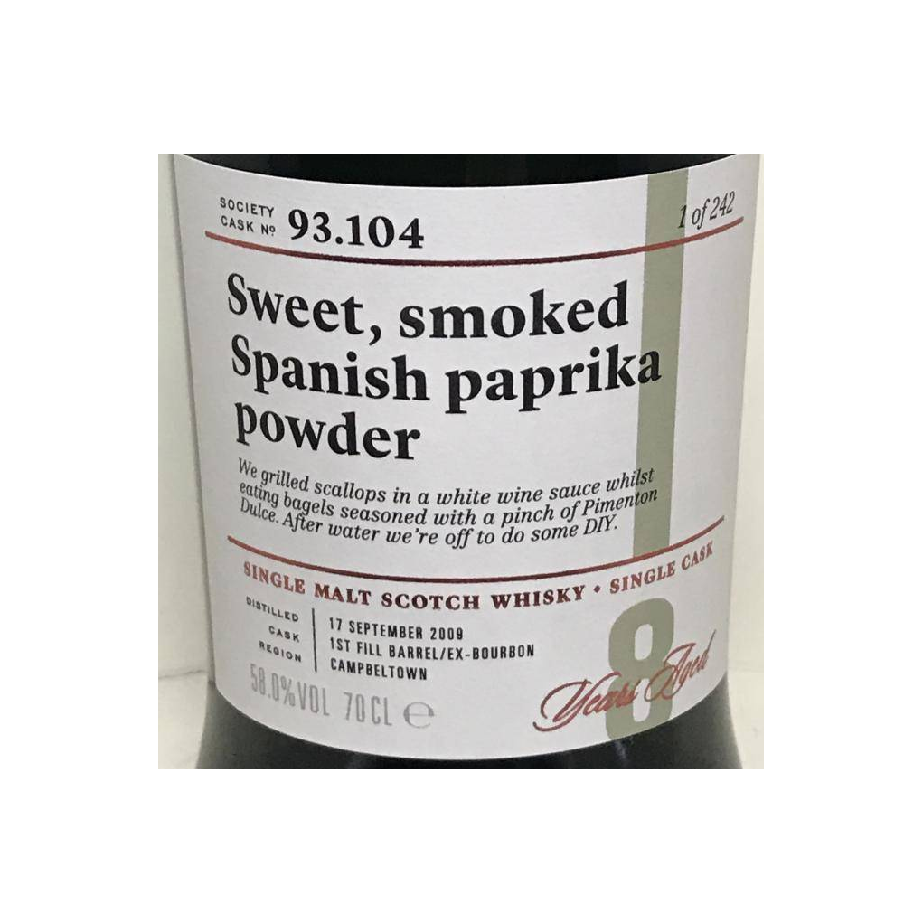The Scotch Malt Whisky Society 2009 8 Years Single Malt Whisky 2