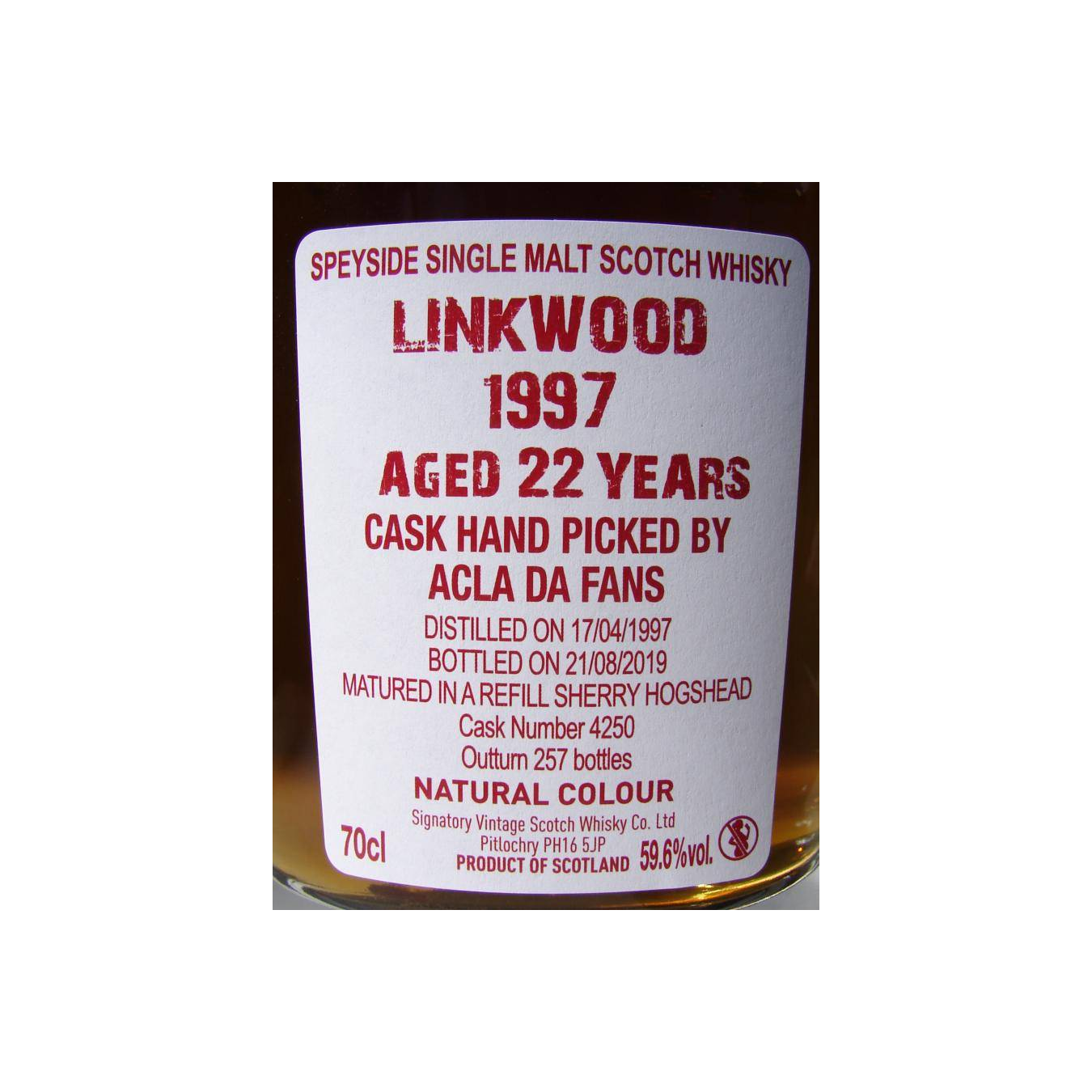 Linkwood 1997 22 Years Single Malt Whisky 2