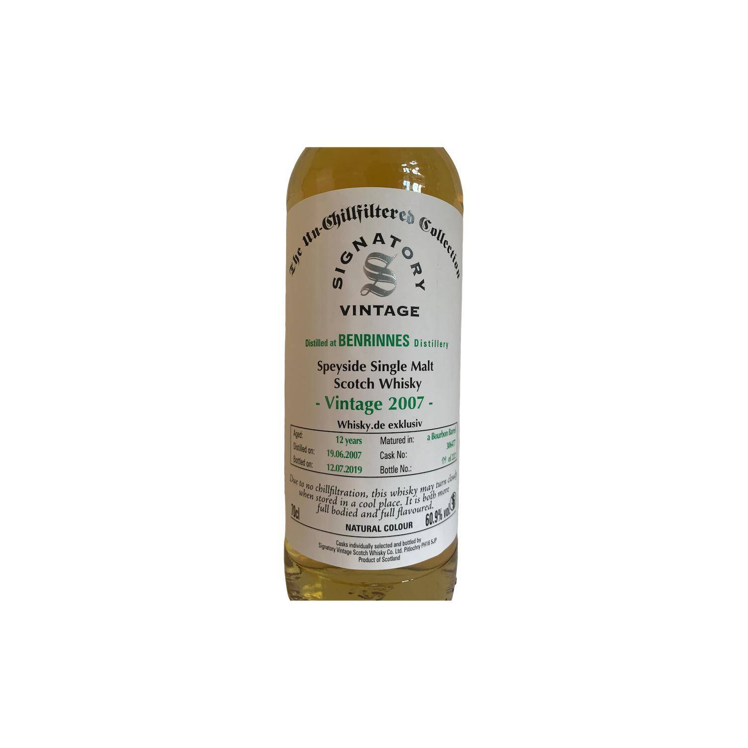 Benrinnes The Un-Chillfiltered Collection 2007 12 Years Single Malt Whisky 2