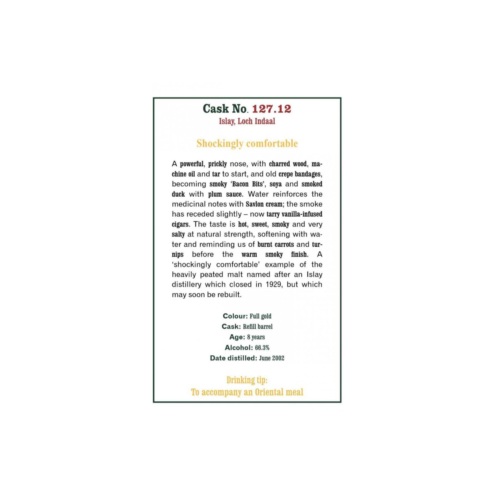 The Scotch Malt Whisky Society 2002 8 Years Single Malt Whisky