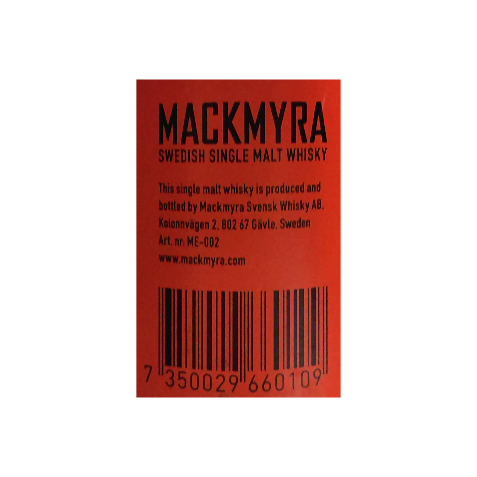 Mackmyra Single Malt Whisky 2