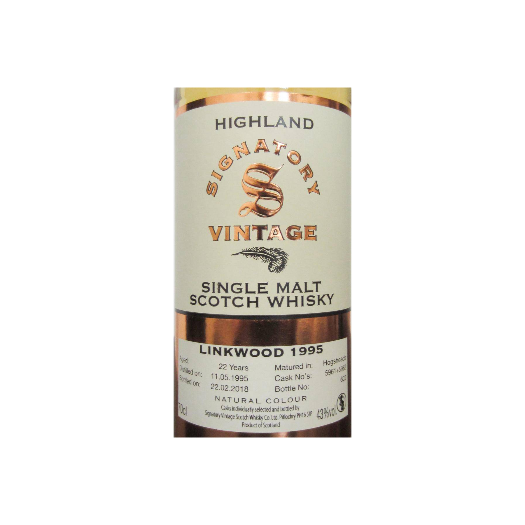 Linkwood Vintage Collection 1995 22 Years Single Malt Whisky 3
