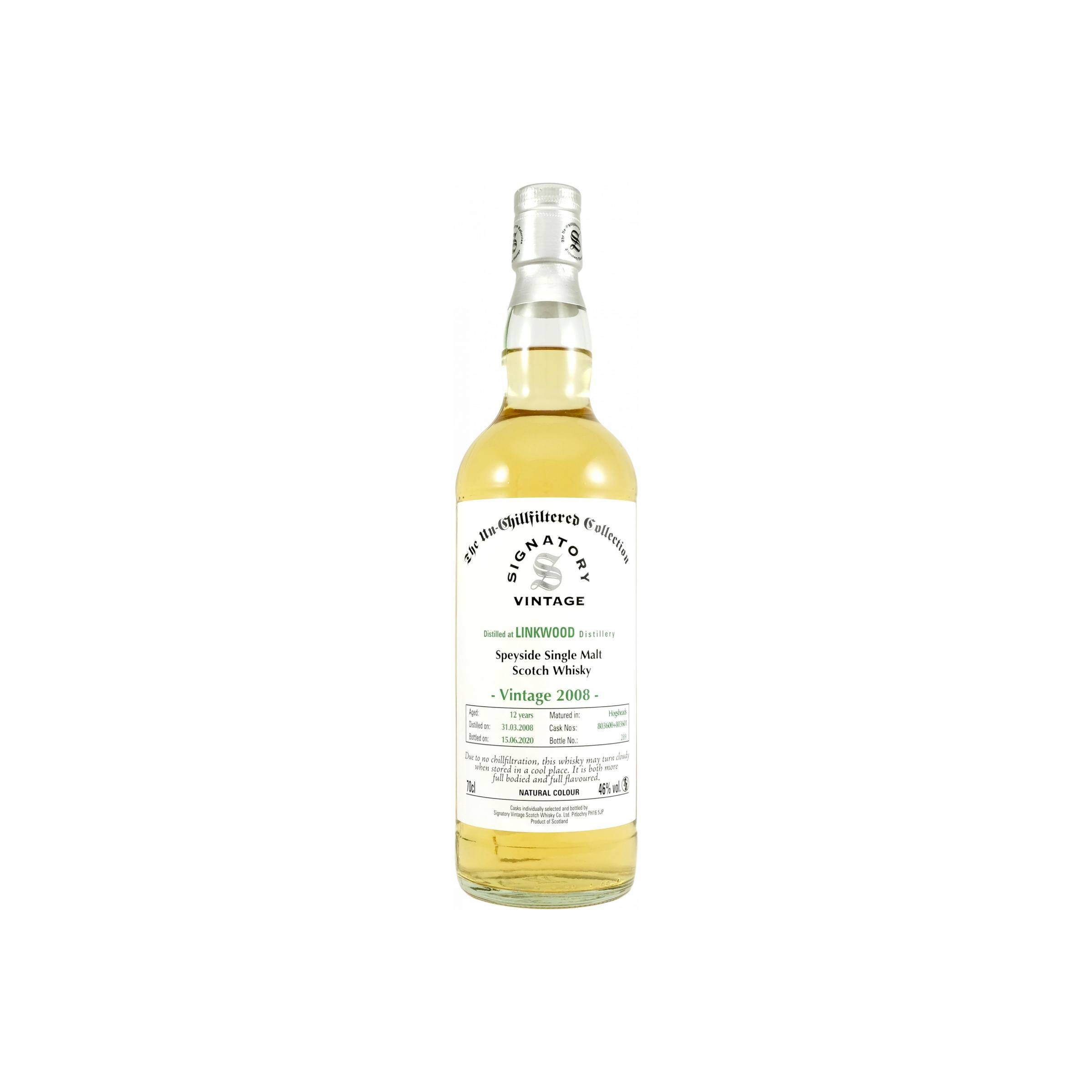 Linkwood The Un-Chillfiltered Collection 2008 12 Years Single Malt Whisky