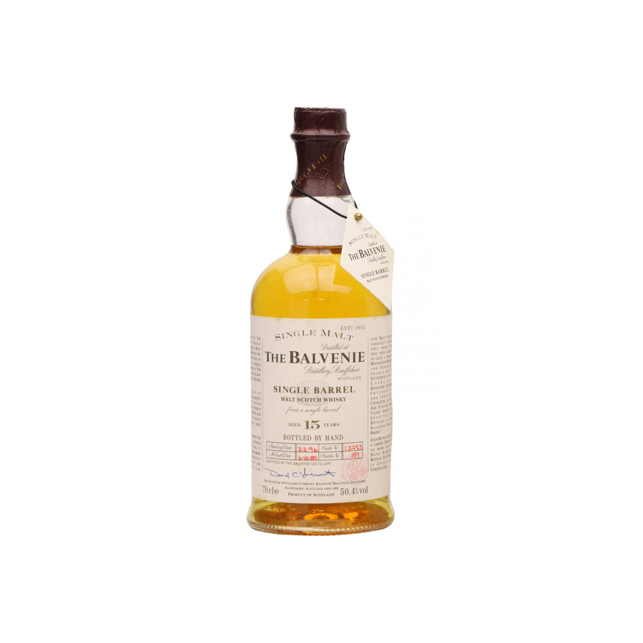 The Balvenie Single Cask 1980 15 Years Single Malt Whisky