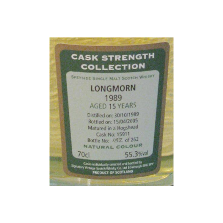 Longmorn Cask Strength Collection 1989 15 Years Single Malt Whisky