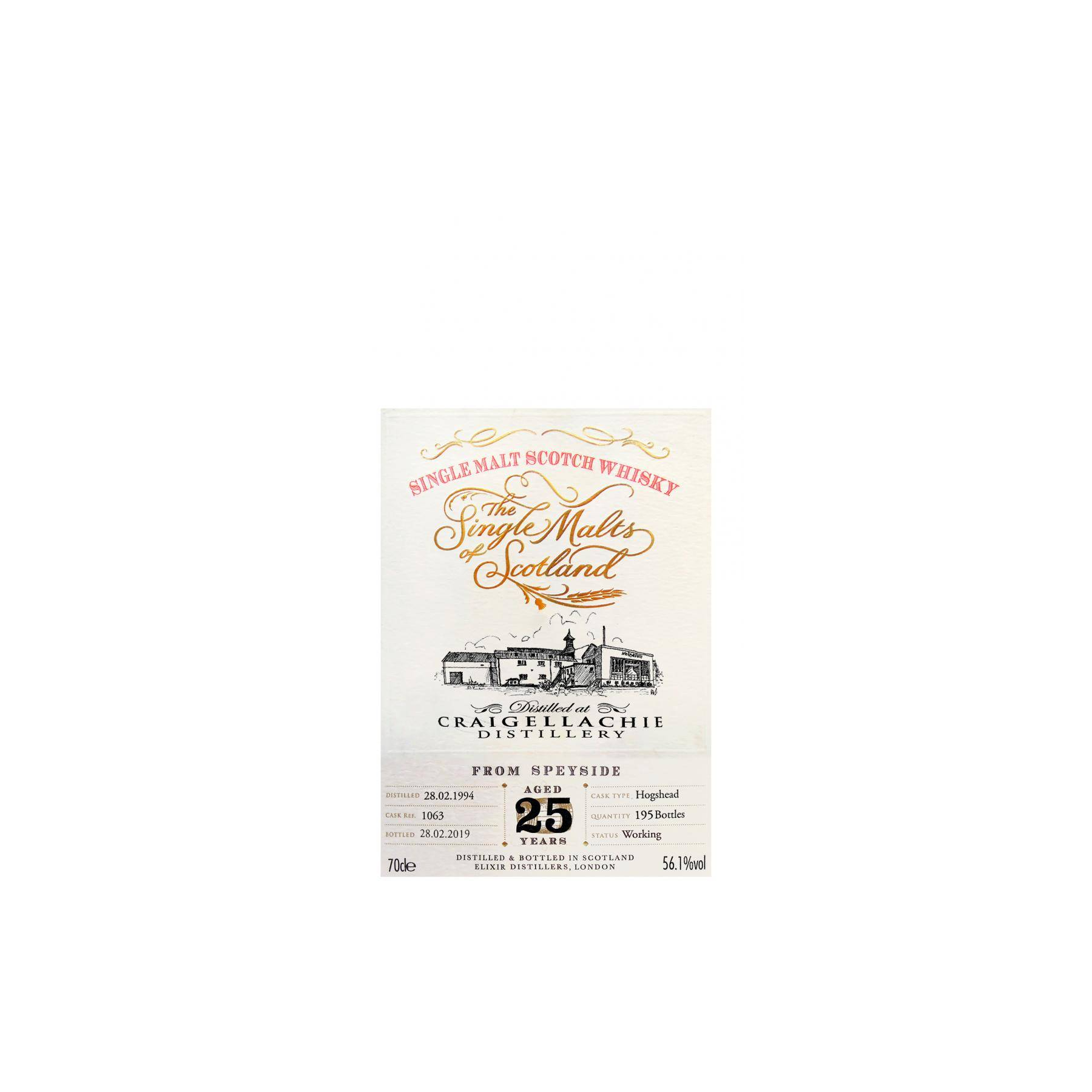 Craigellachie The Single Malts of Scotland 1994 25 Years Single Malt Whisky 2