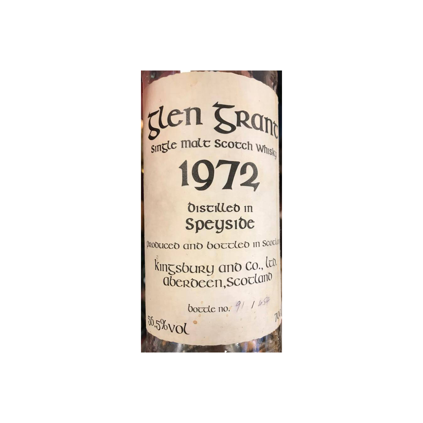 Glen Grant 1972 31 Years Single Malt Whisky