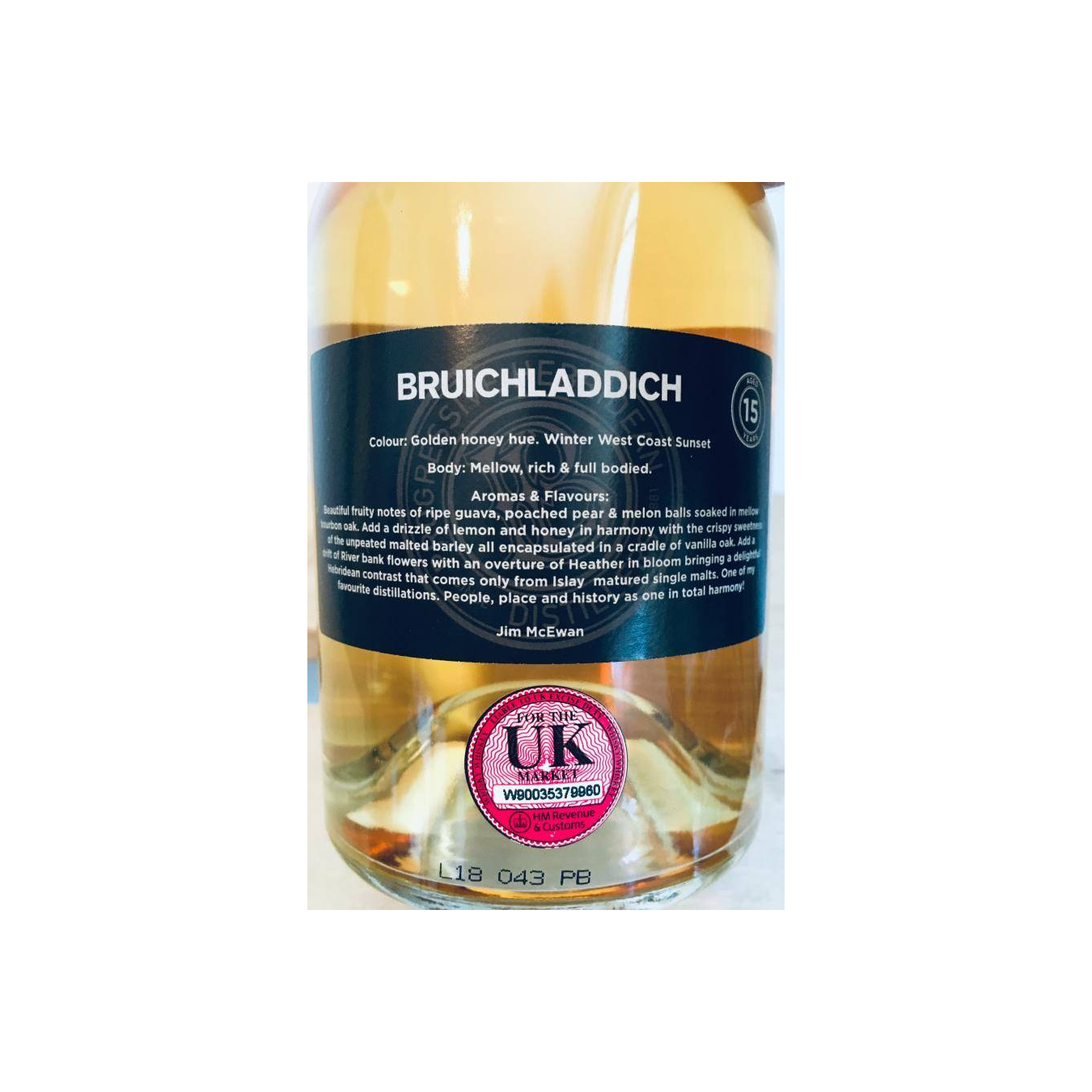 Bruichladdich 2002 15 Years Single Malt Whisky 3