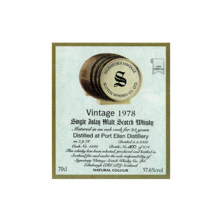 Port Ellen Vintage Collection - Dumpy 1978 23 Years Single Malt Whisky 2