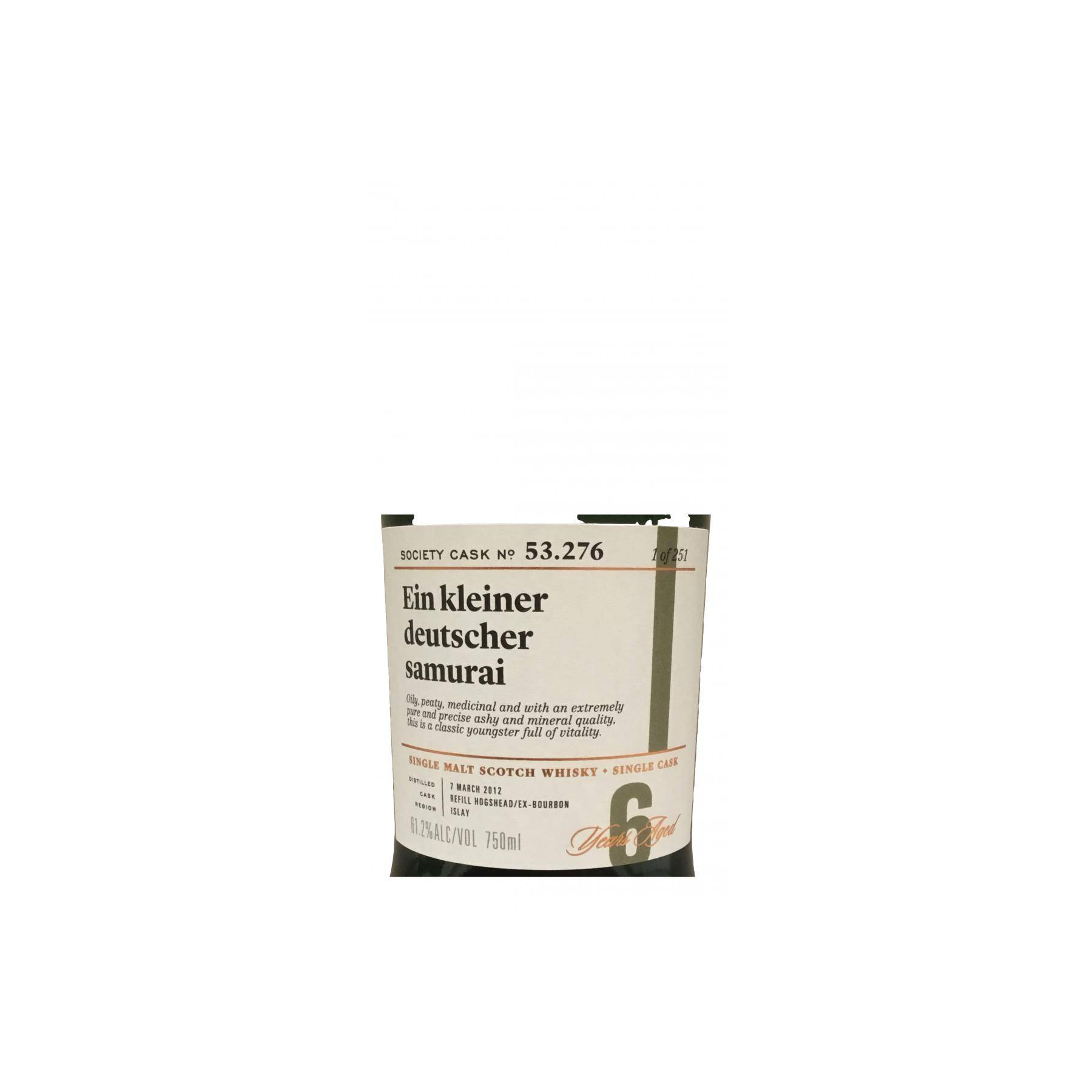 The Scotch Malt Whisky Society 2012 6 Years Single Malt Whisky 2