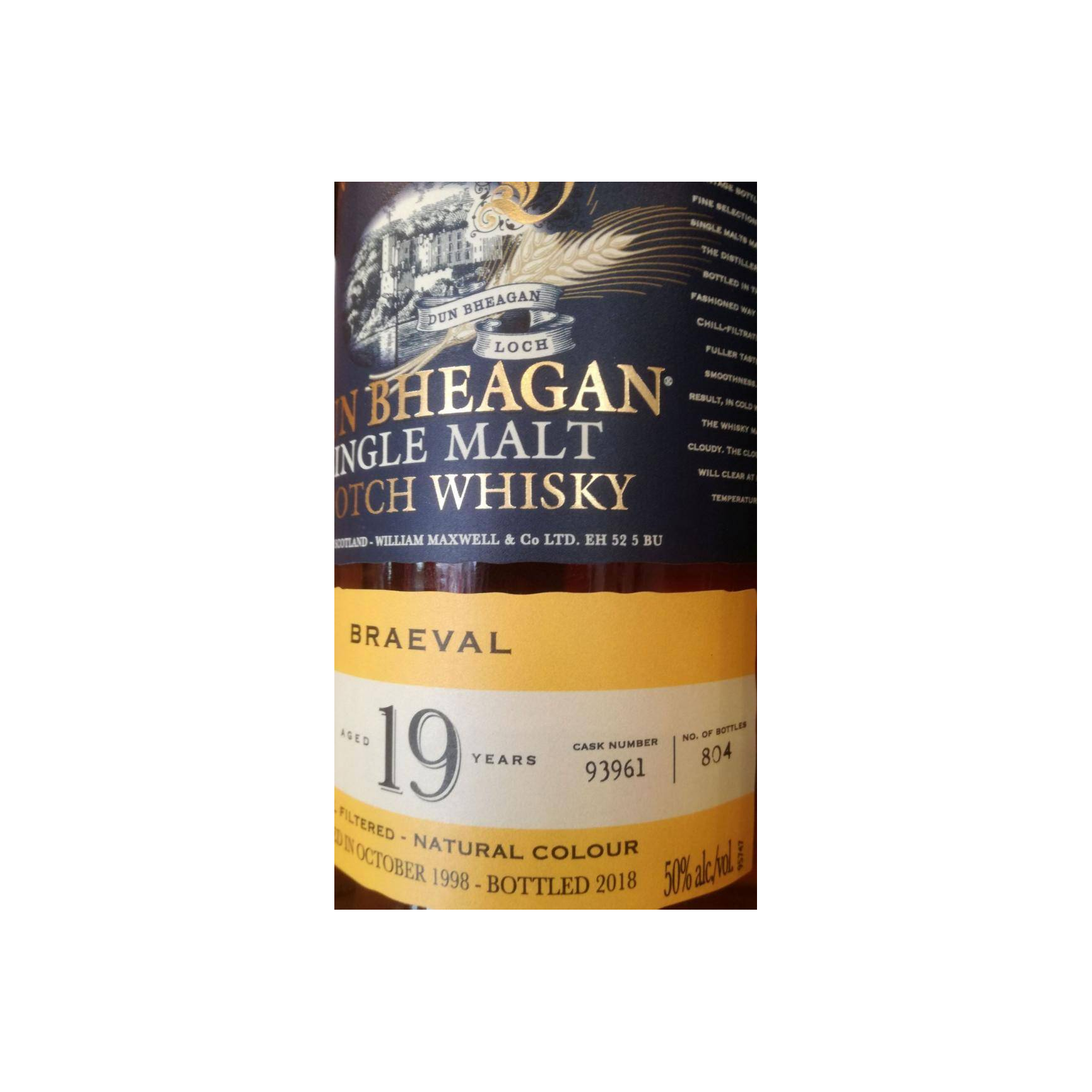 Braeval 1998 19 Years Single Malt Whisky 2