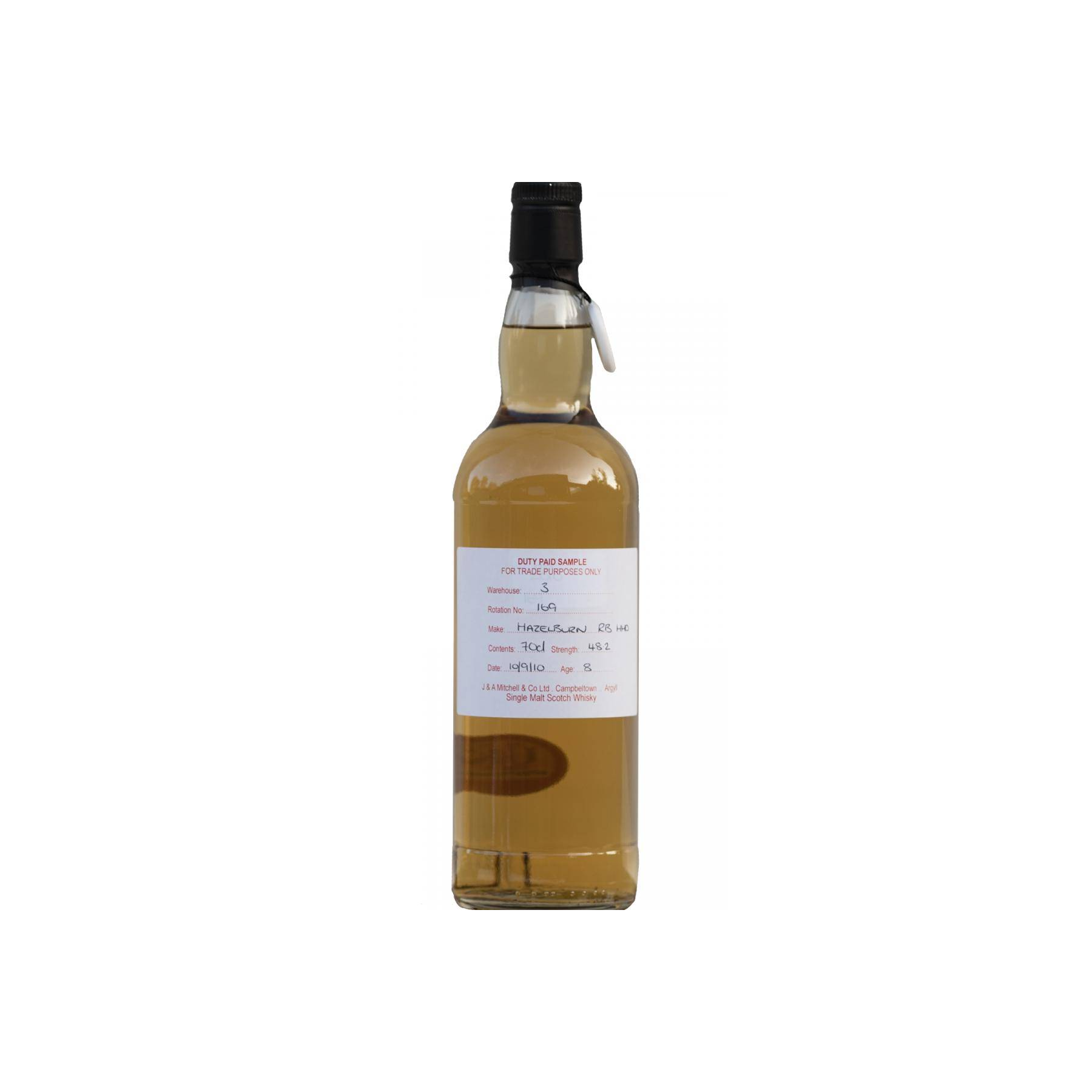 Hazelburn Duty Paid Sample - For Trade Purposes Only 2010 8 Years Single Malt Whisky