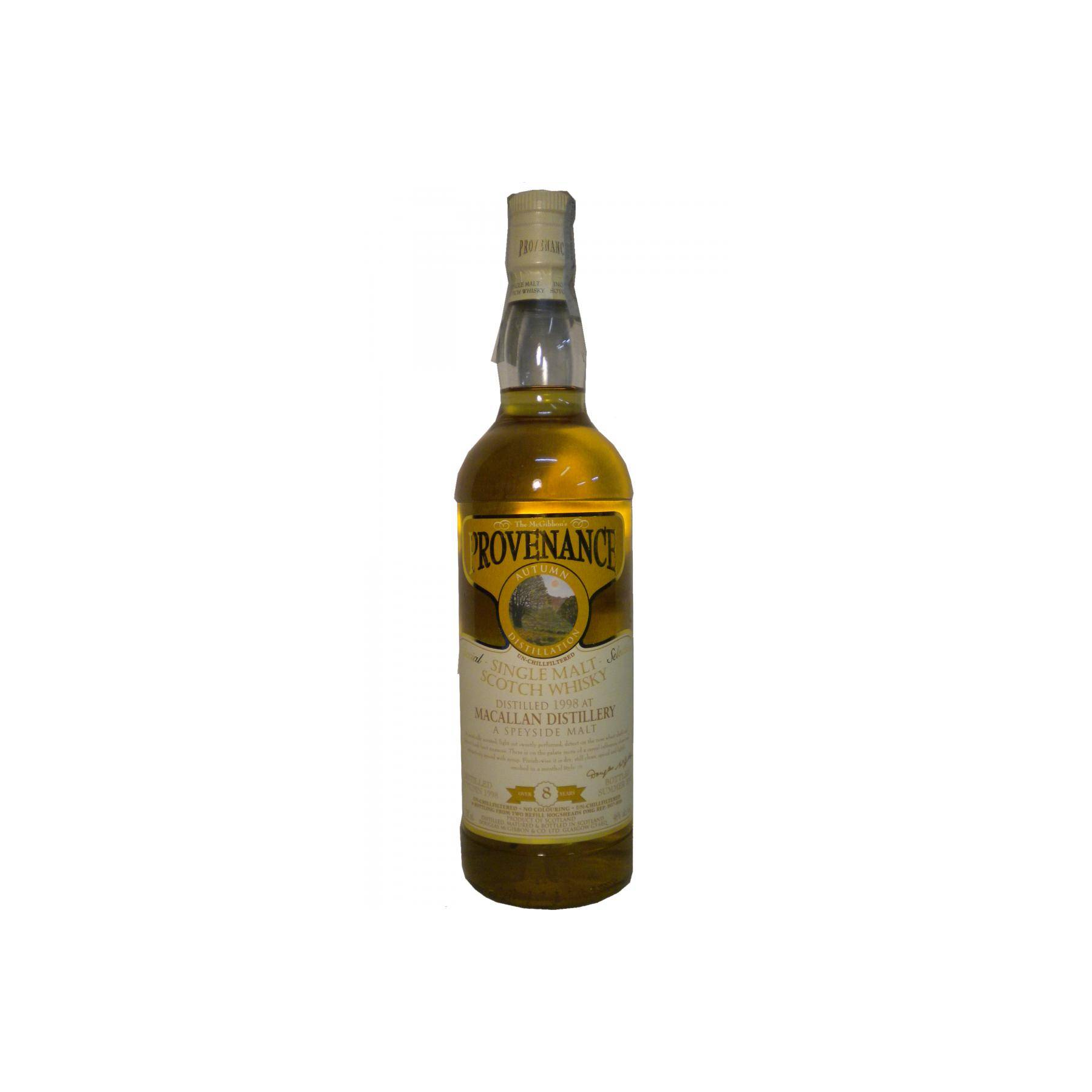 The Macallan McGibbon's Provenance 1998 8 Years Single Malt Whisky