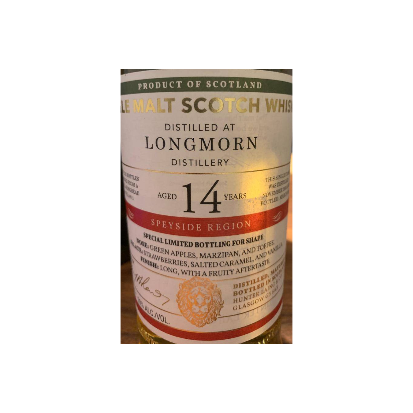 Longmorn Old Malt Cask 2003 14 Years Single Malt Whisky 2