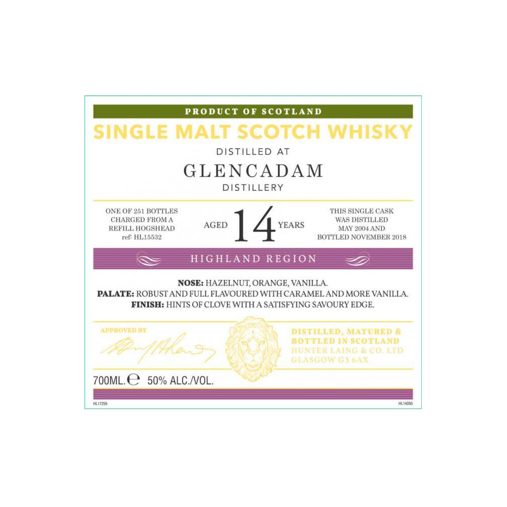 Glencadam Old Malt Cask 2004 14 Years Single Malt Whisky 2