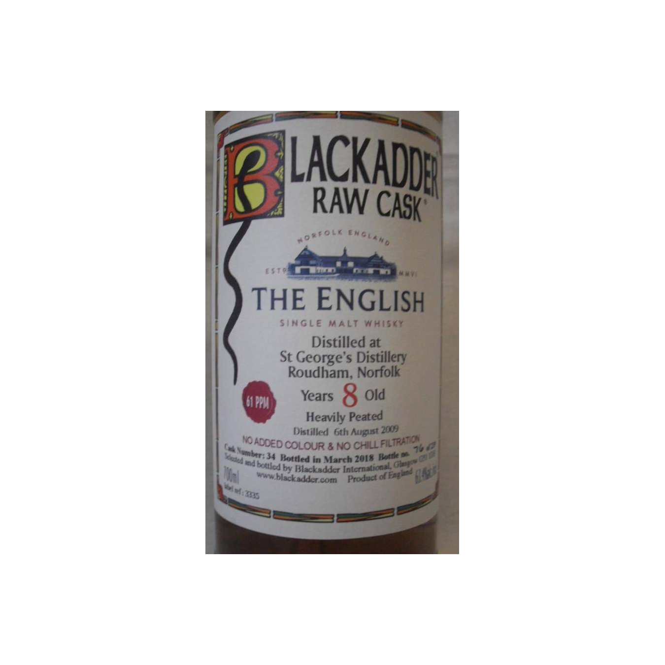Blackadder Raw Cask 2009 8 Years Single Malt Whisky 2