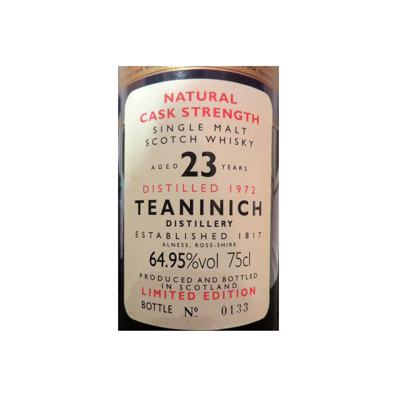Teaninich 1972 23 Years Single Malt Whisky 2