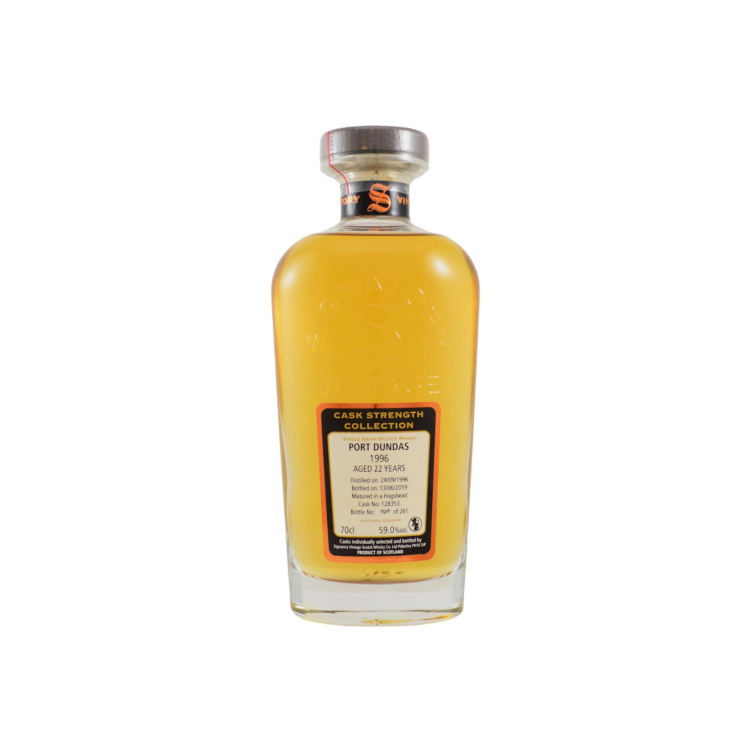Port Dundas Cask Strength Collection 1996 22 Years Single Grain Whisky