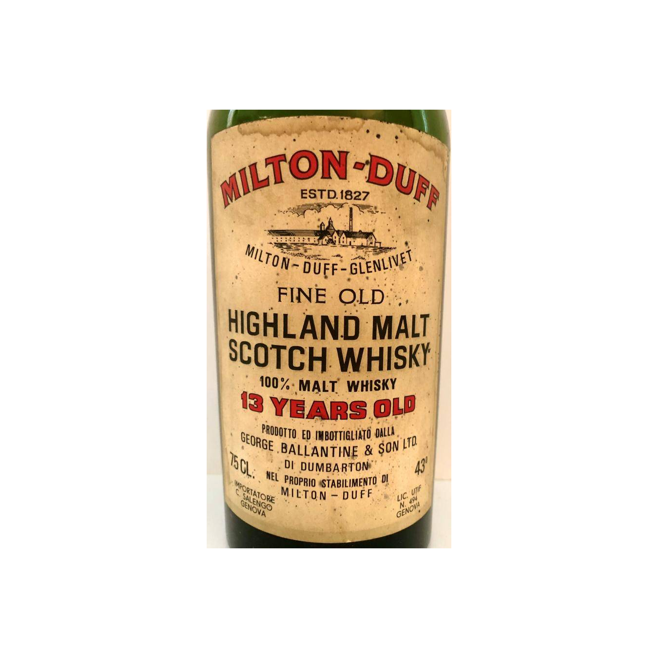 Miltonduff 13 Years Single Malt Whisky 2