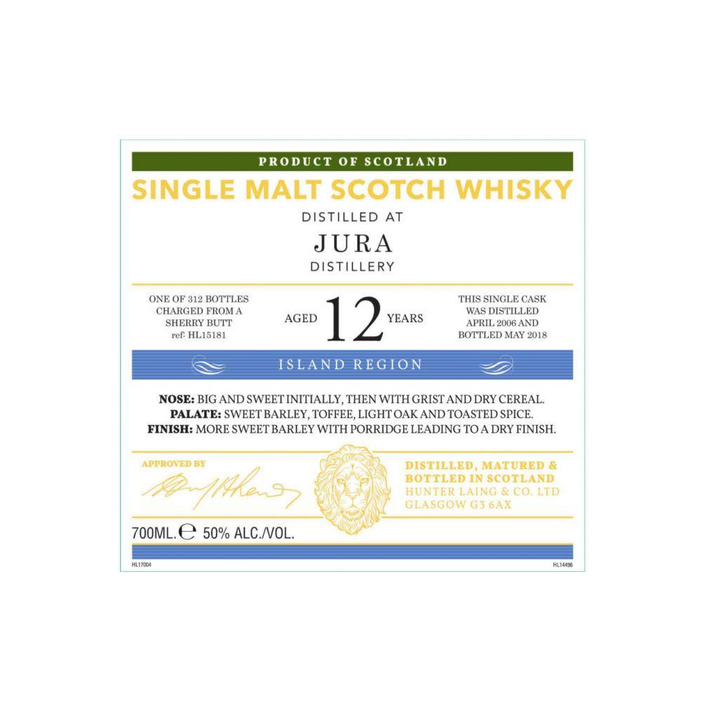 Jura Old Malt Cask 2006 12 Years Single Malt Whisky 2
