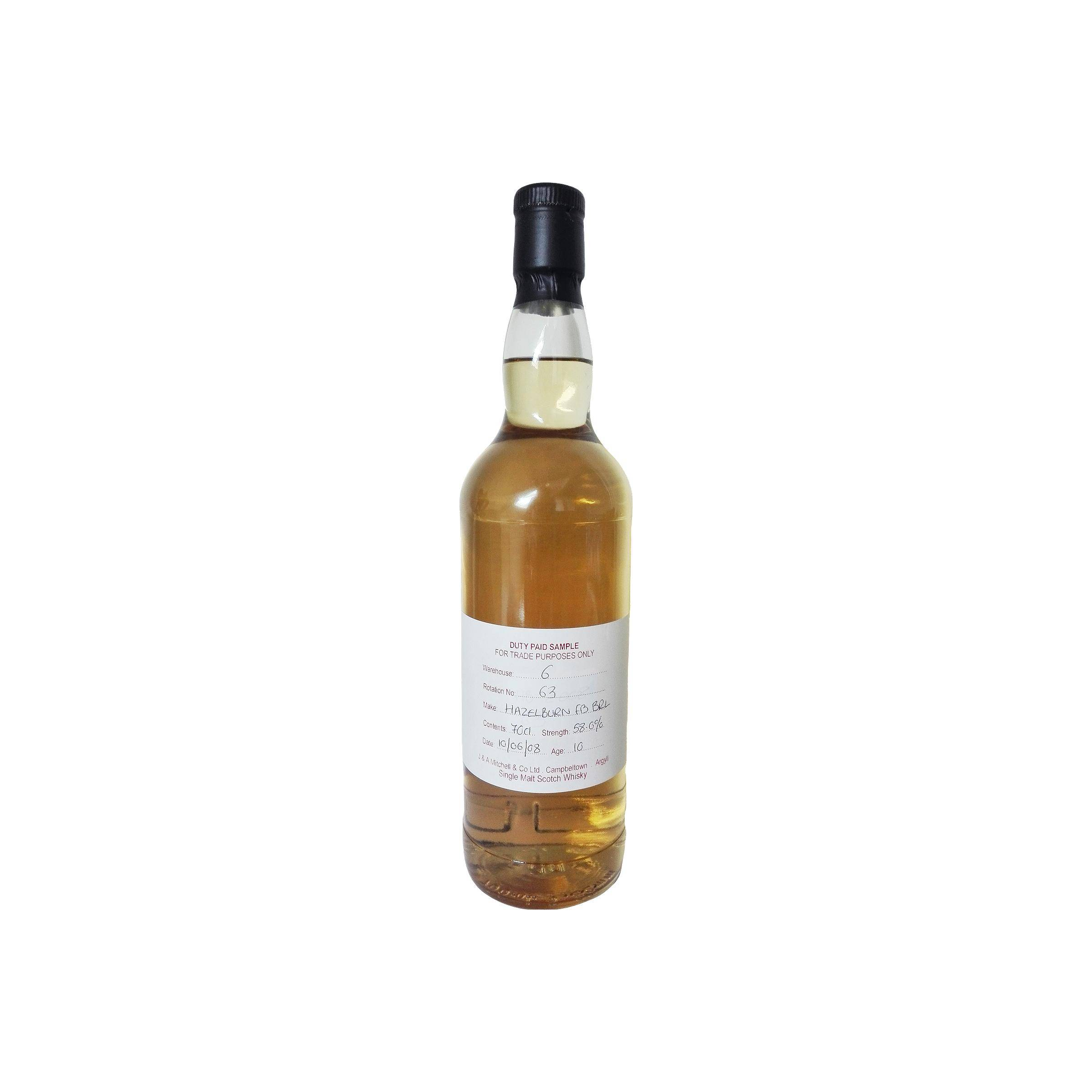 Hazelburn Duty Paid Sample - For Trade Purposes Only 2008 10 Years Single Malt Whisky