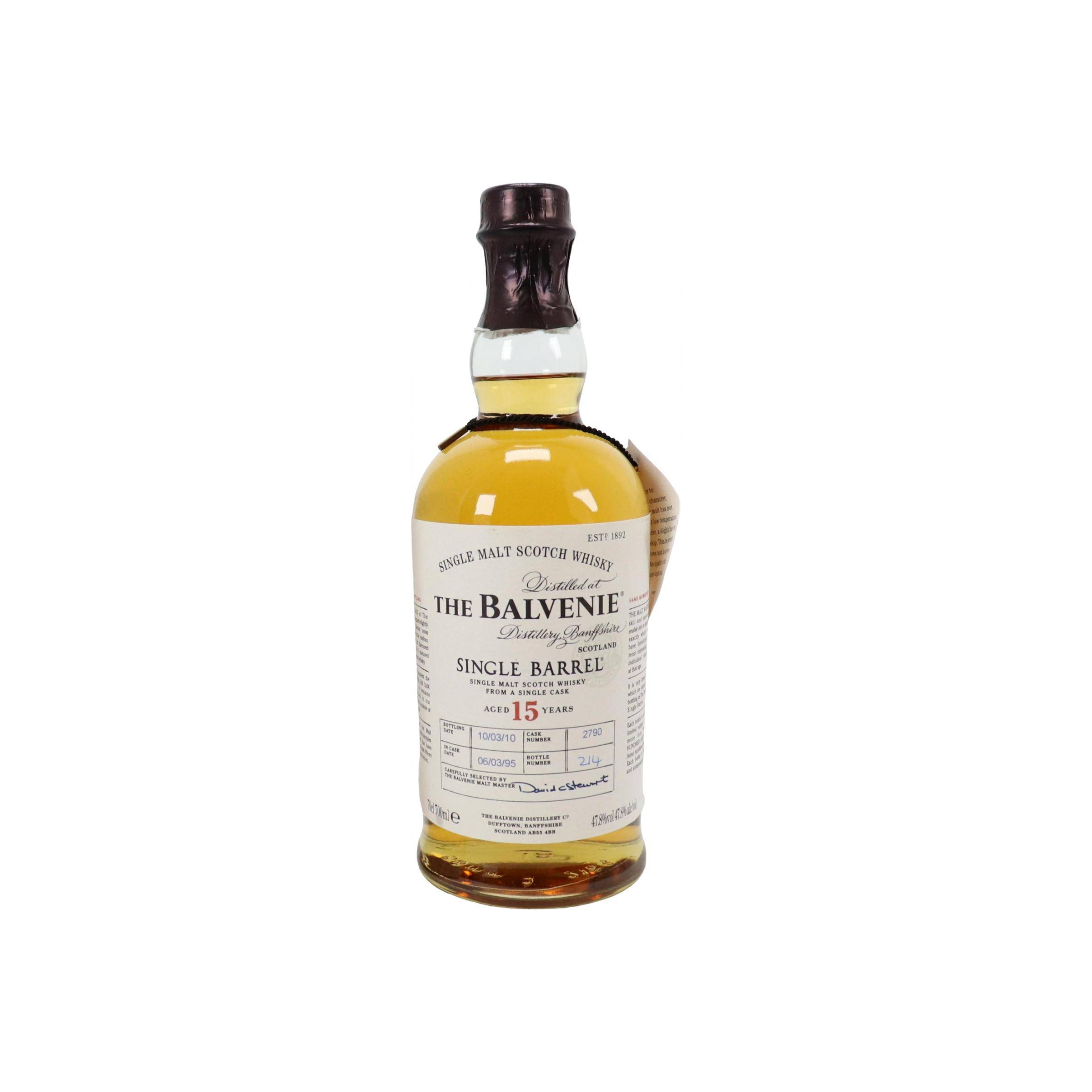 The Balvenie Single Cask 1995 15 Years Single Malt Whisky