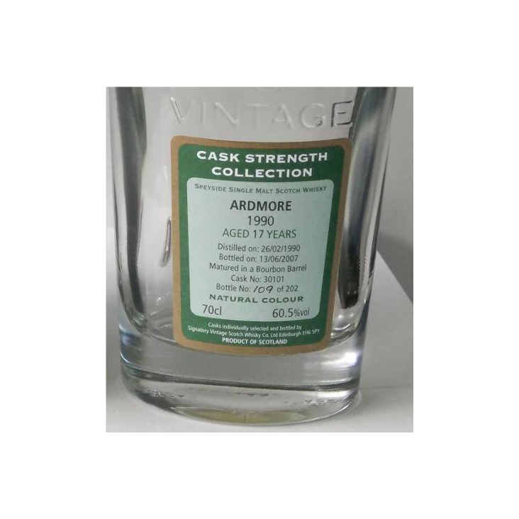 Ardmore Cask Strength Collection 1990 17 Years Single Malt Whisky