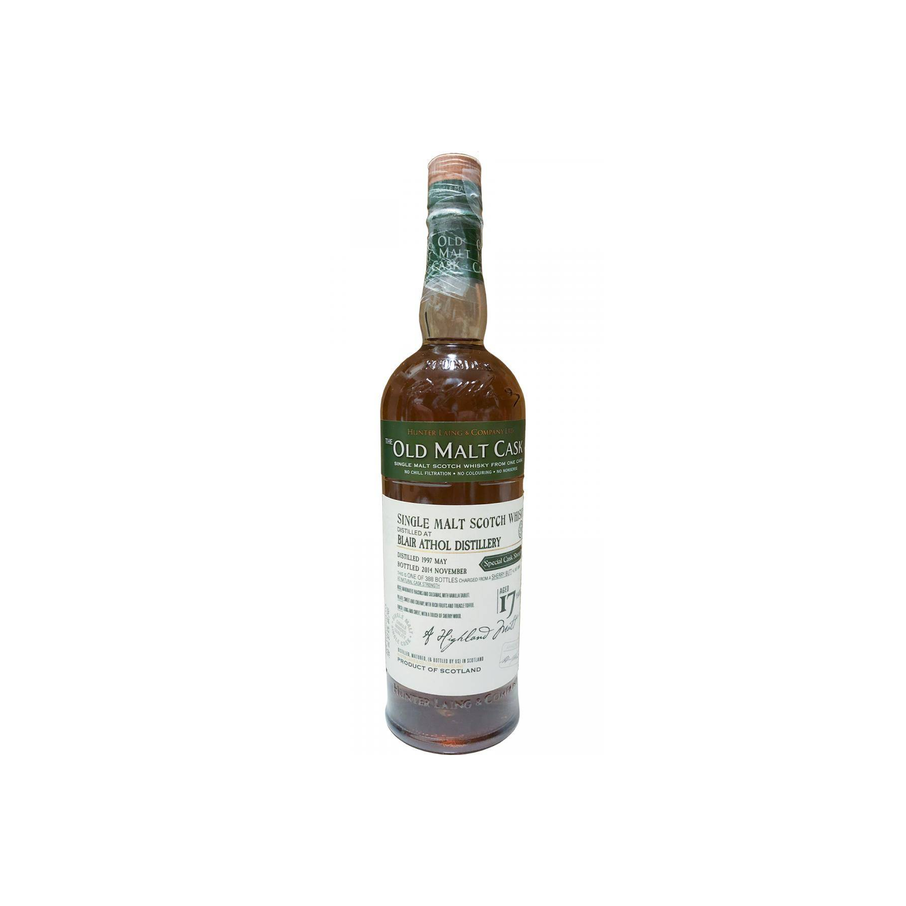 Blair Athol Old Malt Cask 1997 17 Years Single Malt Whisky