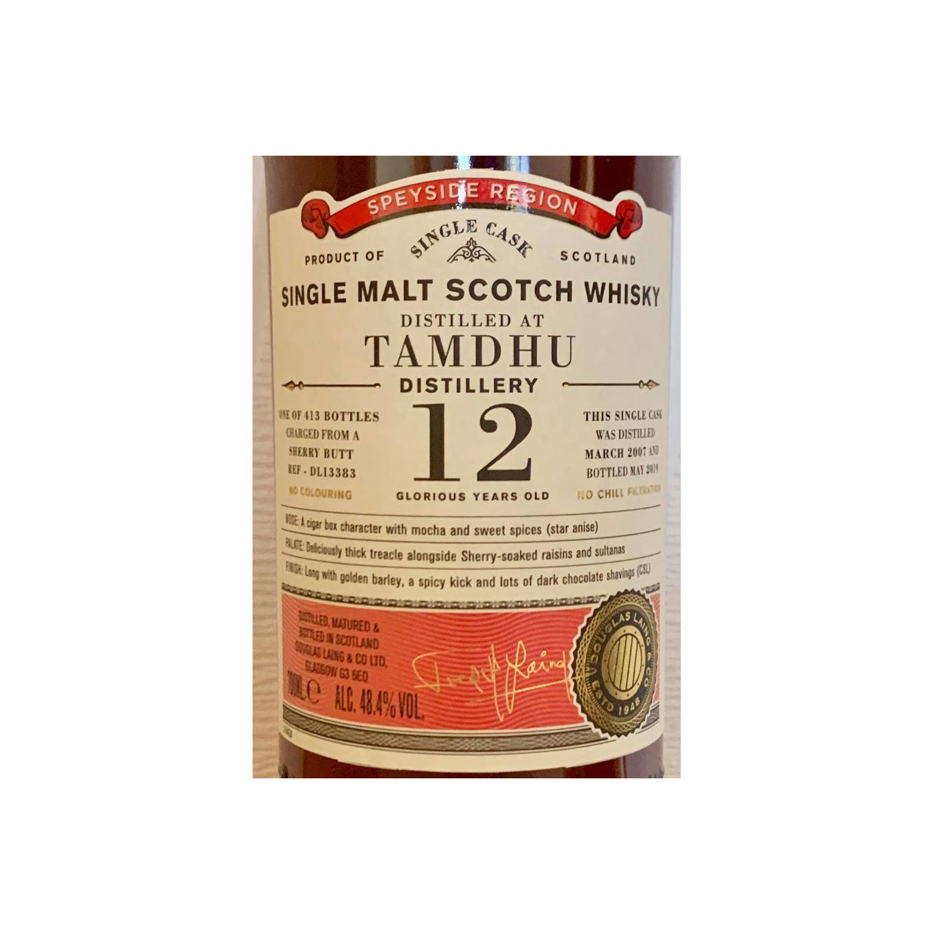 Tamdhu Old Particular 2007 12 Years Single Malt Whisky 3