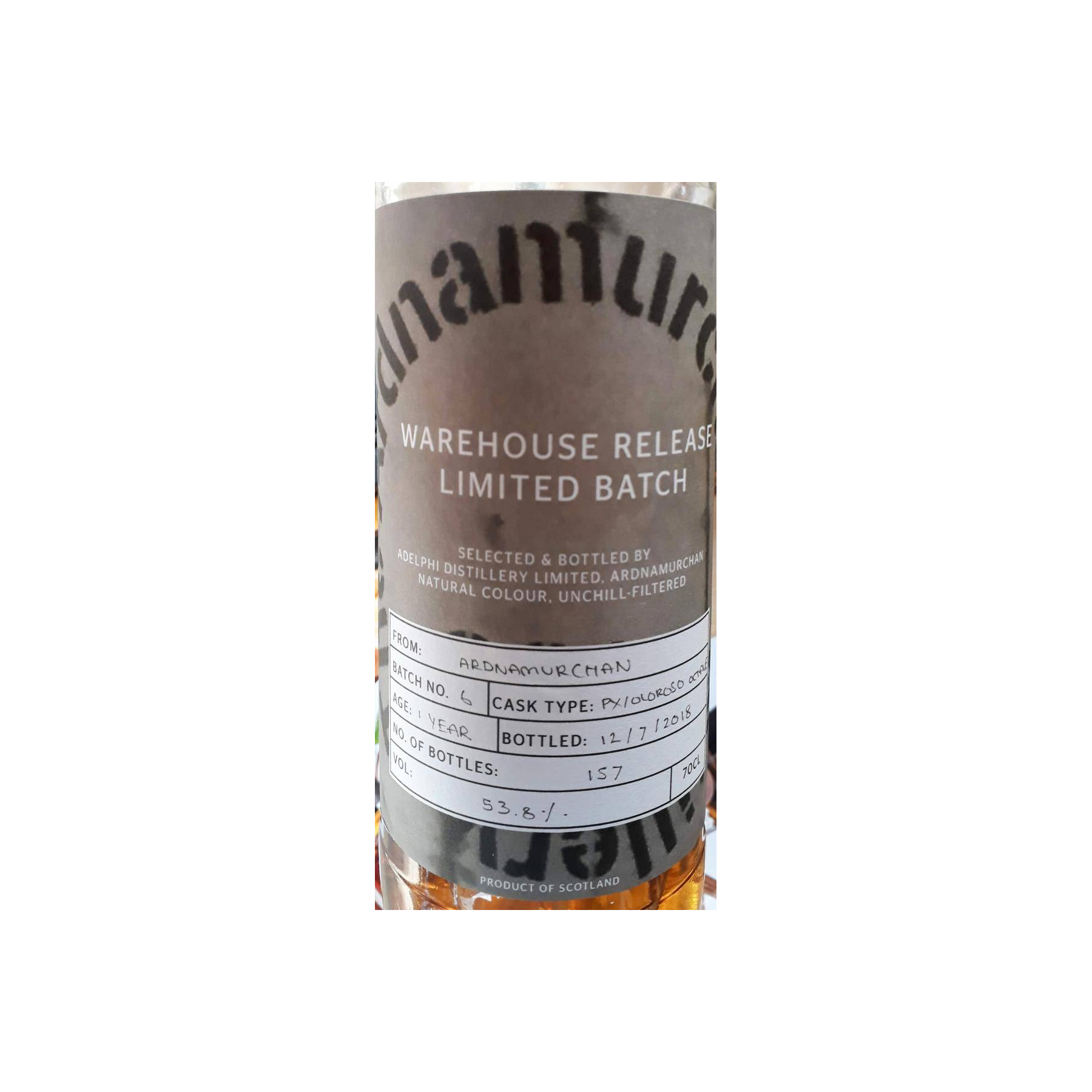 Ardnamurchan 1 Years Spirit Whisky 2