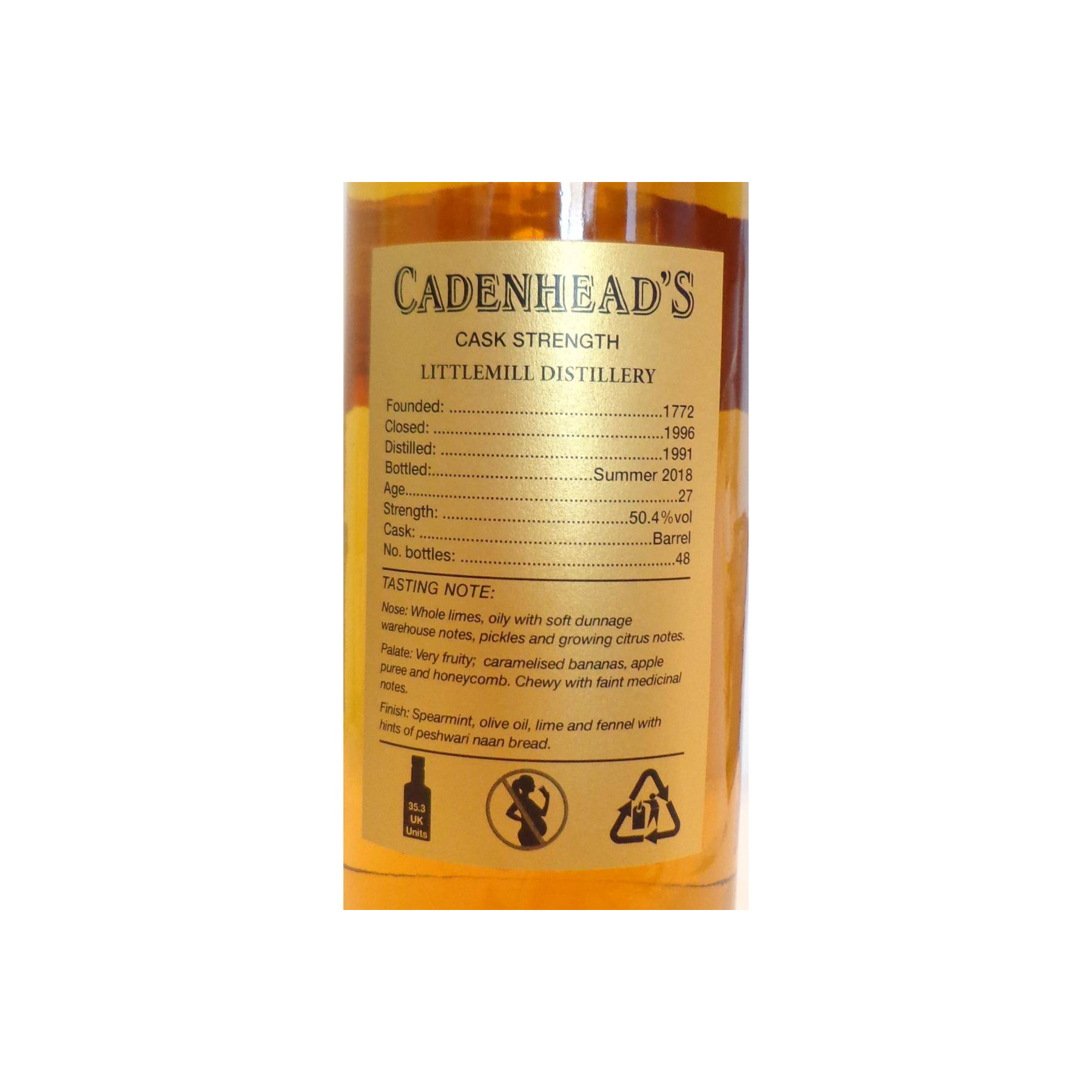 Littlemill 1991 27 Years Single Malt Whisky 2