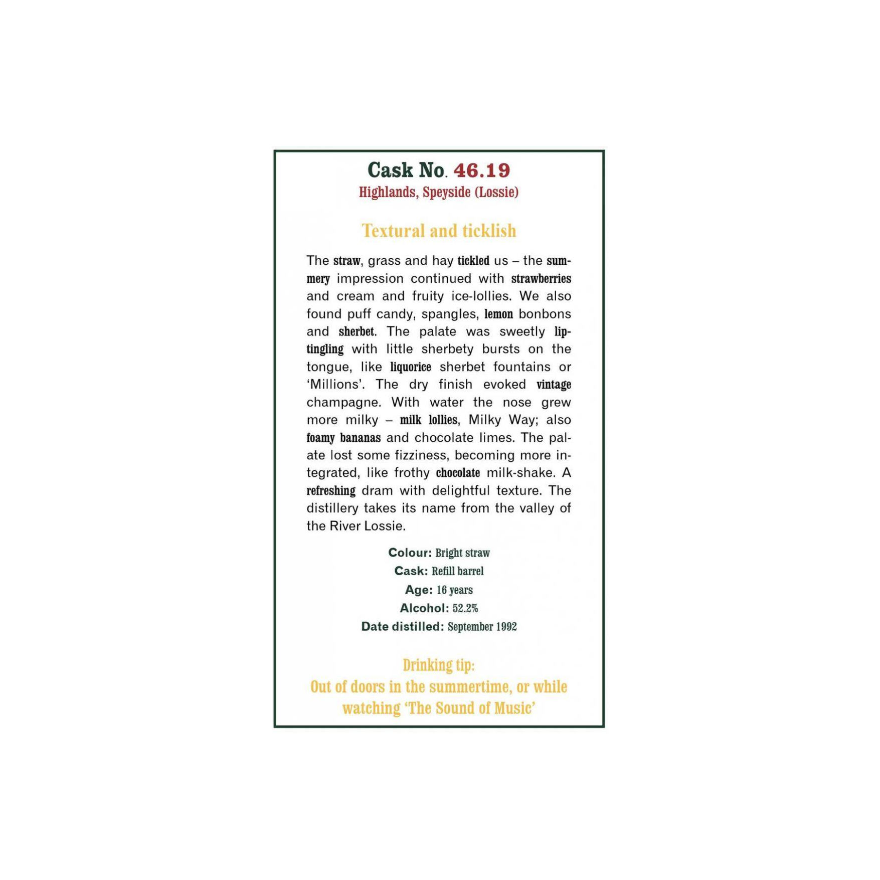 The Scotch Malt Whisky Society 1992 16 Years Single Malt Whisky