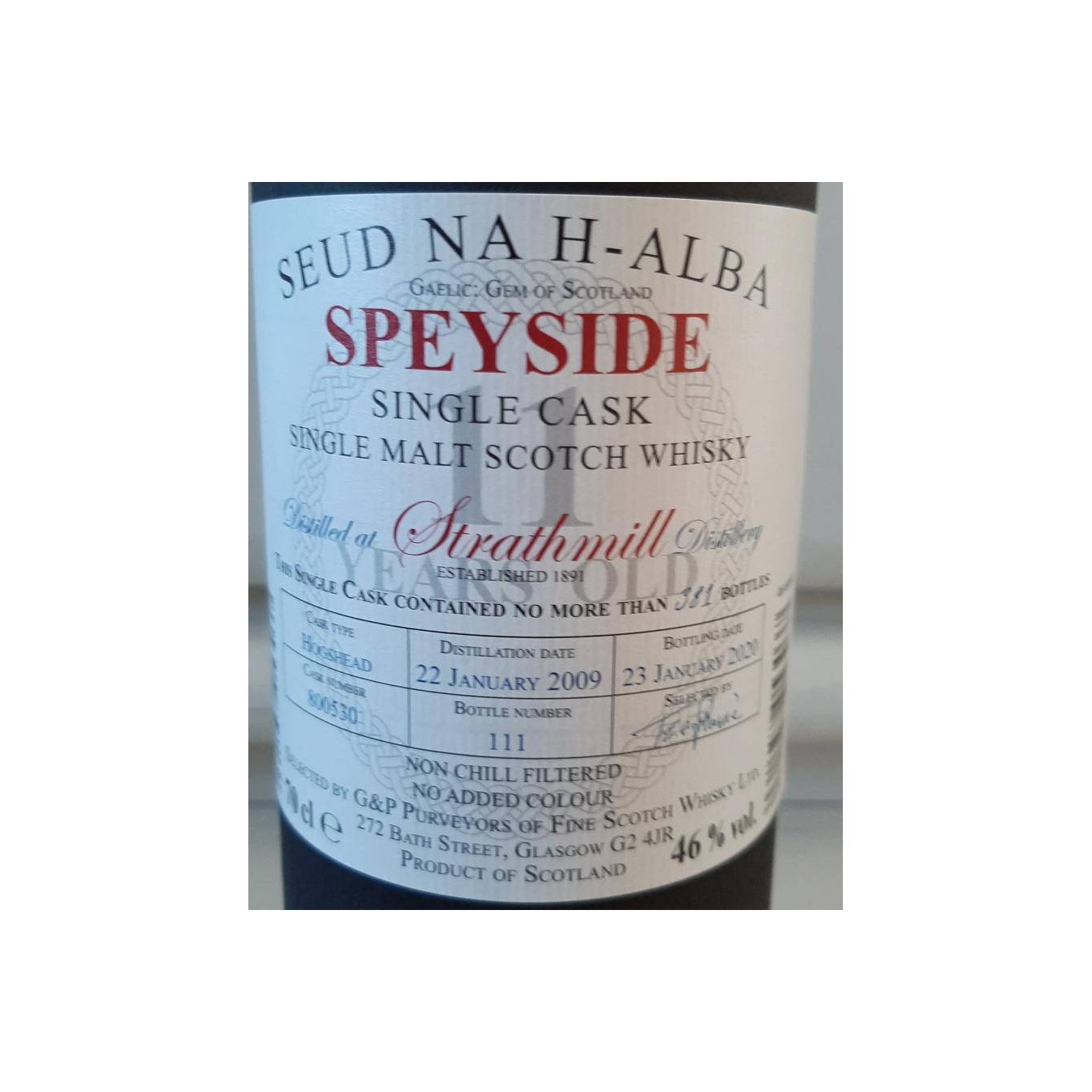 Strathmill 2009 11 Years Single Malt Whisky 3