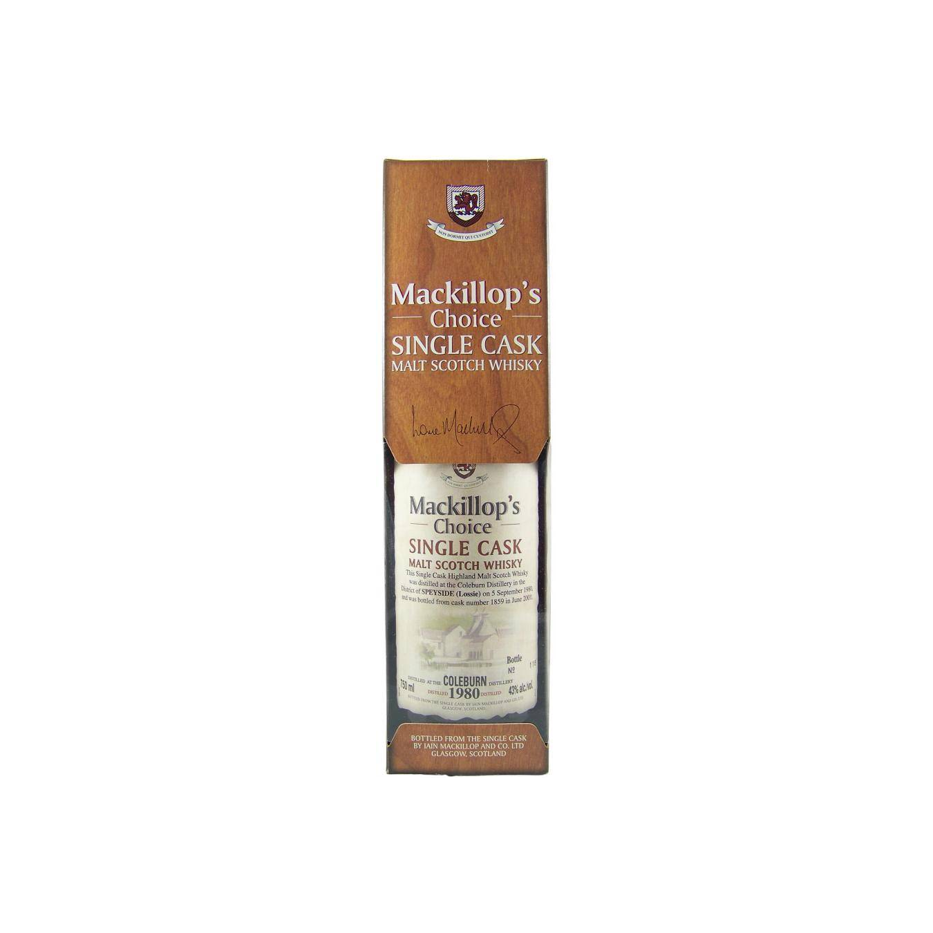 Coleburn Single Cask 1980 20 Years Single Malt Whisky 3