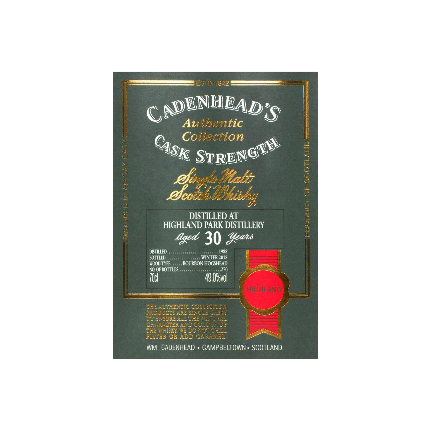 Highland Park Authentic Collection 1988 30 Years Single Malt Whisky 2