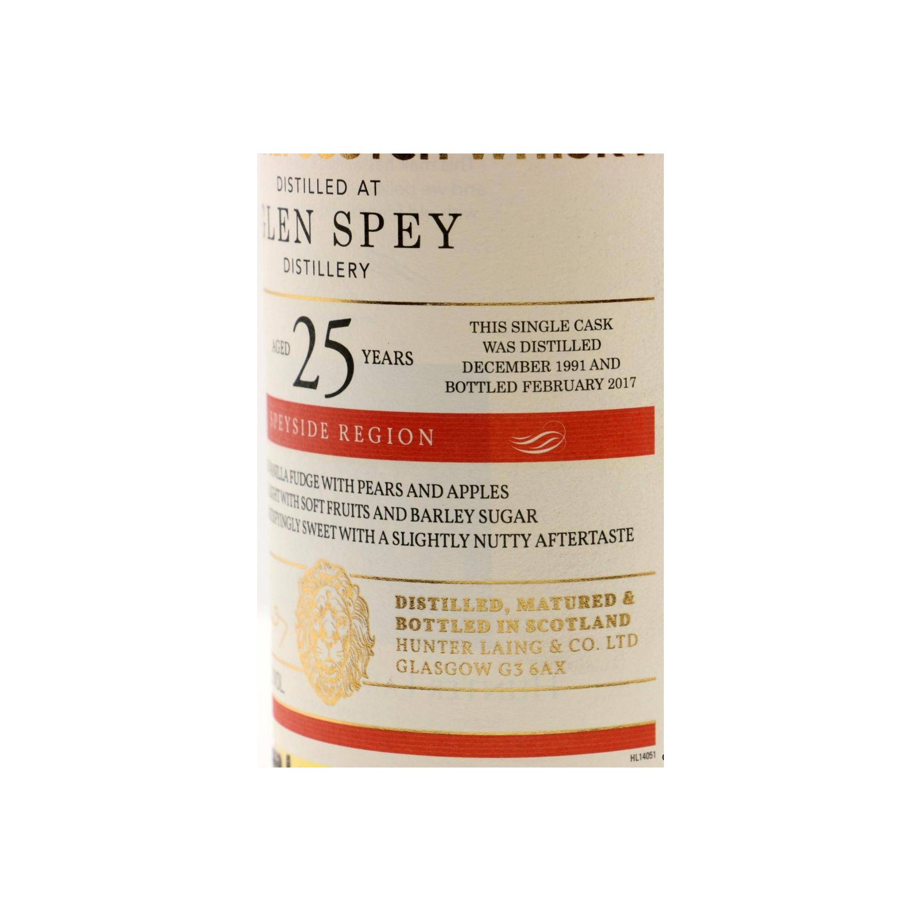 Glen Spey Old Malt Cask 1991 25 Years Single Malt Whisky 2