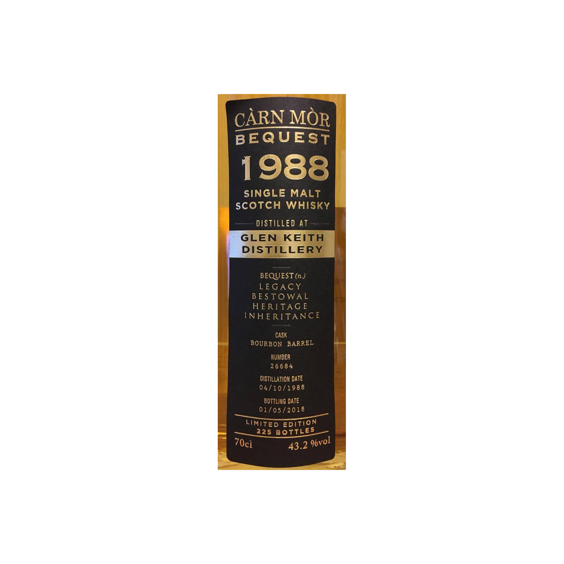 Glen Keith 1988 29 Years Single Malt Whisky 2