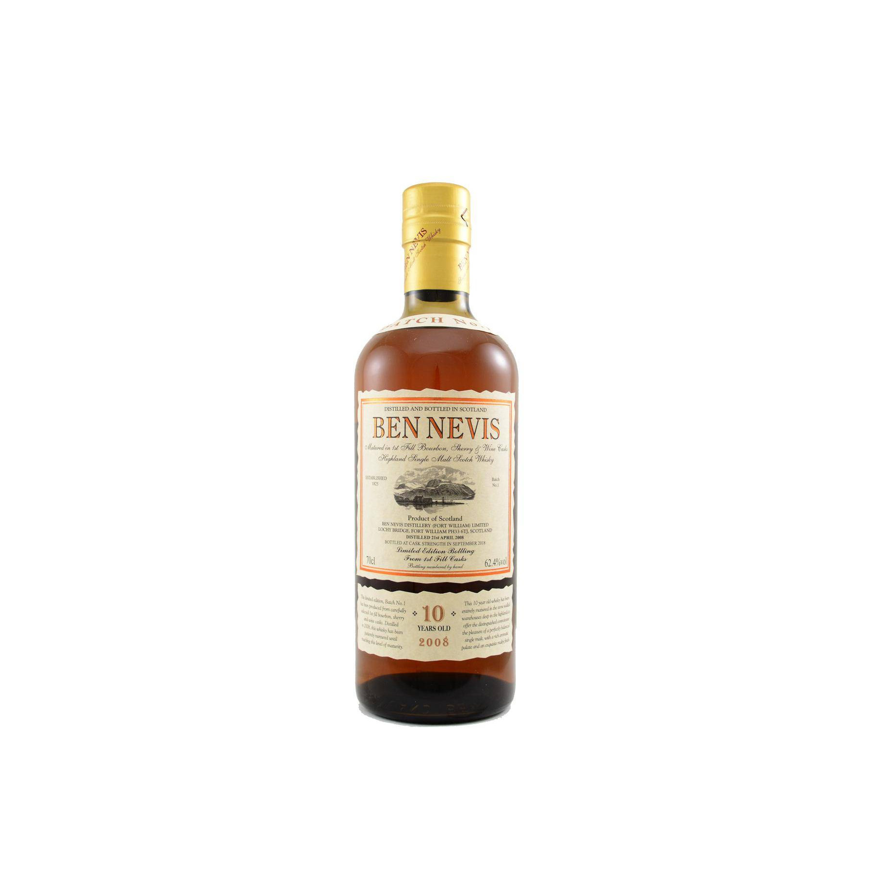 Ben Nevis 2008 10 Years Single Malt Whisky