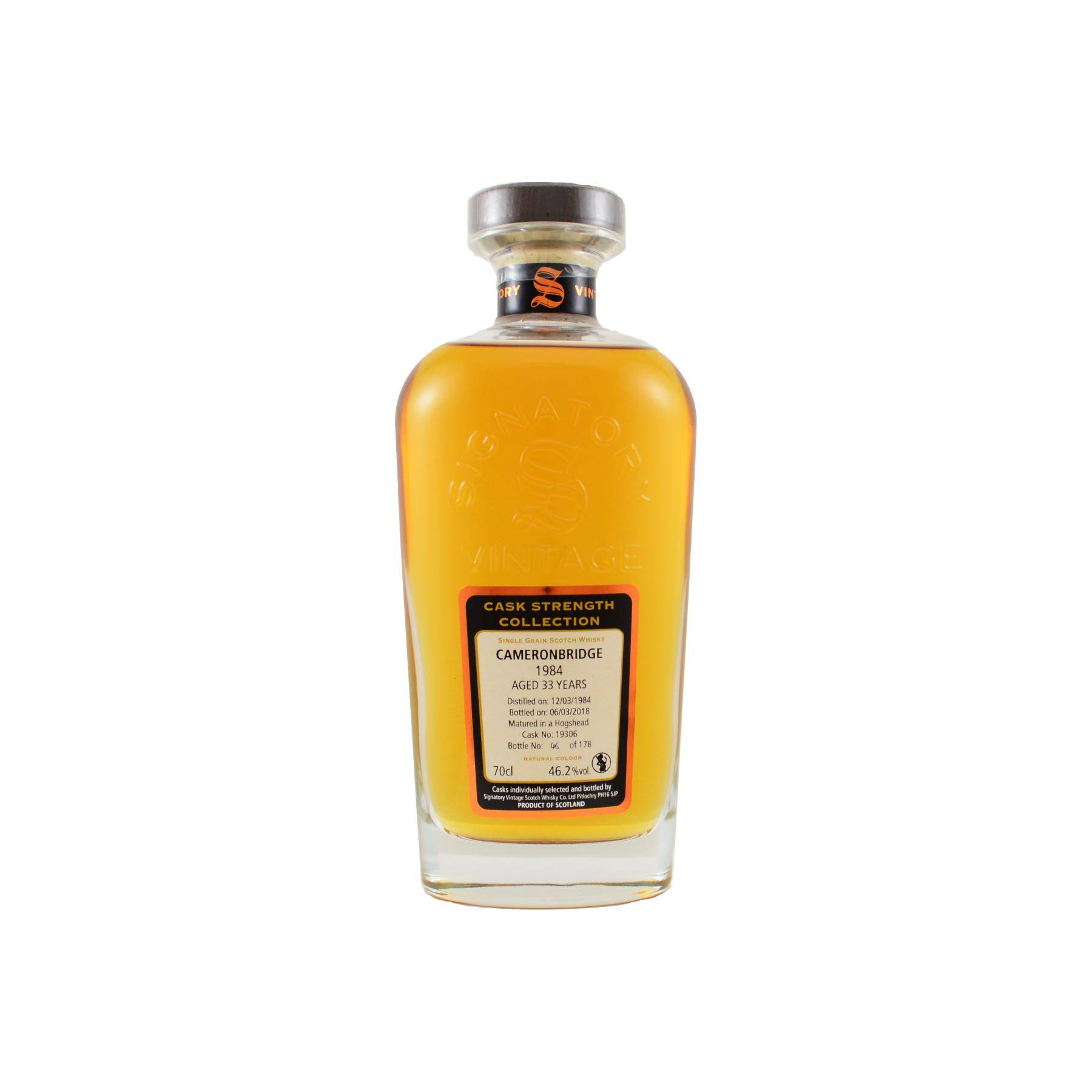 Cameronbridge Cask Strength Collection 1984 33 Years Single Grain Whisky