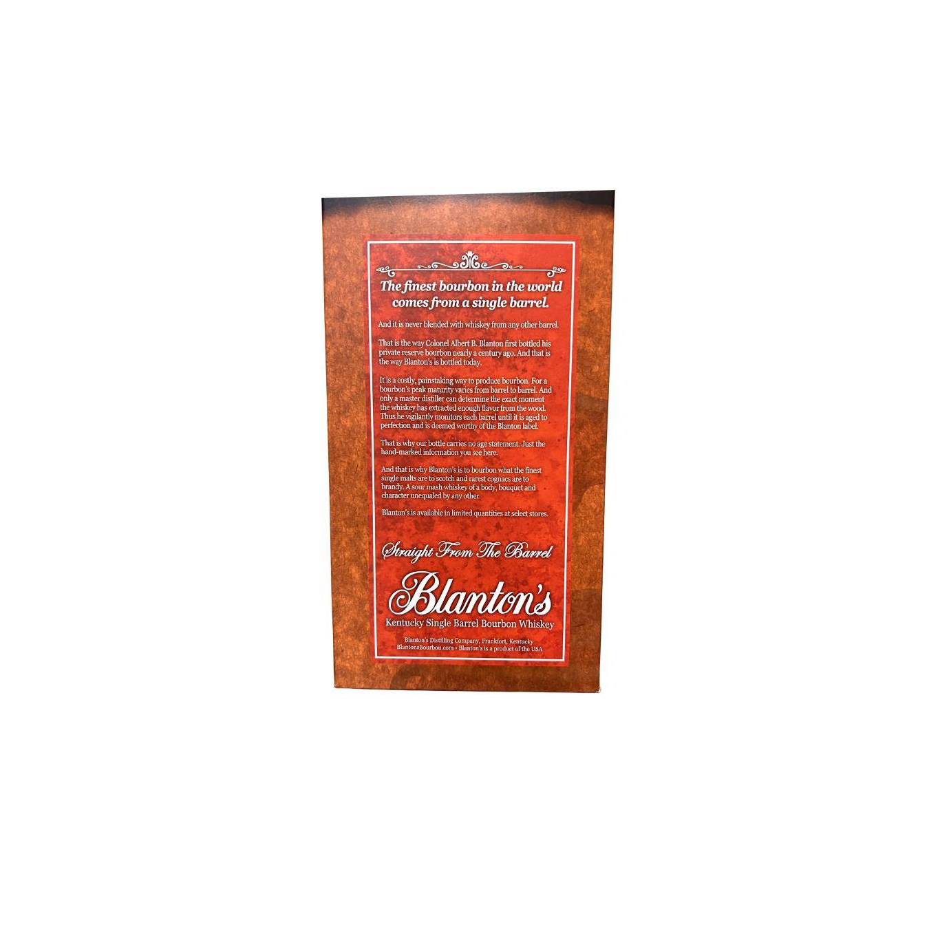 Blanton's Bourbon Whisky 3